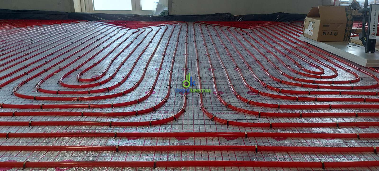 Монтаж водяного теплого пола как основного отопления