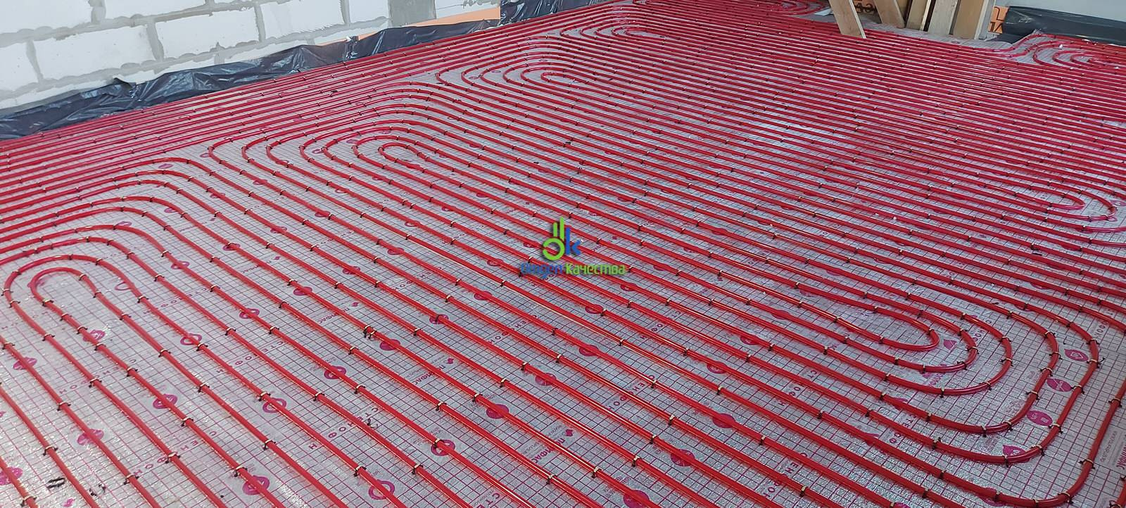 Монтаж водяного теплого пола как основного отопления