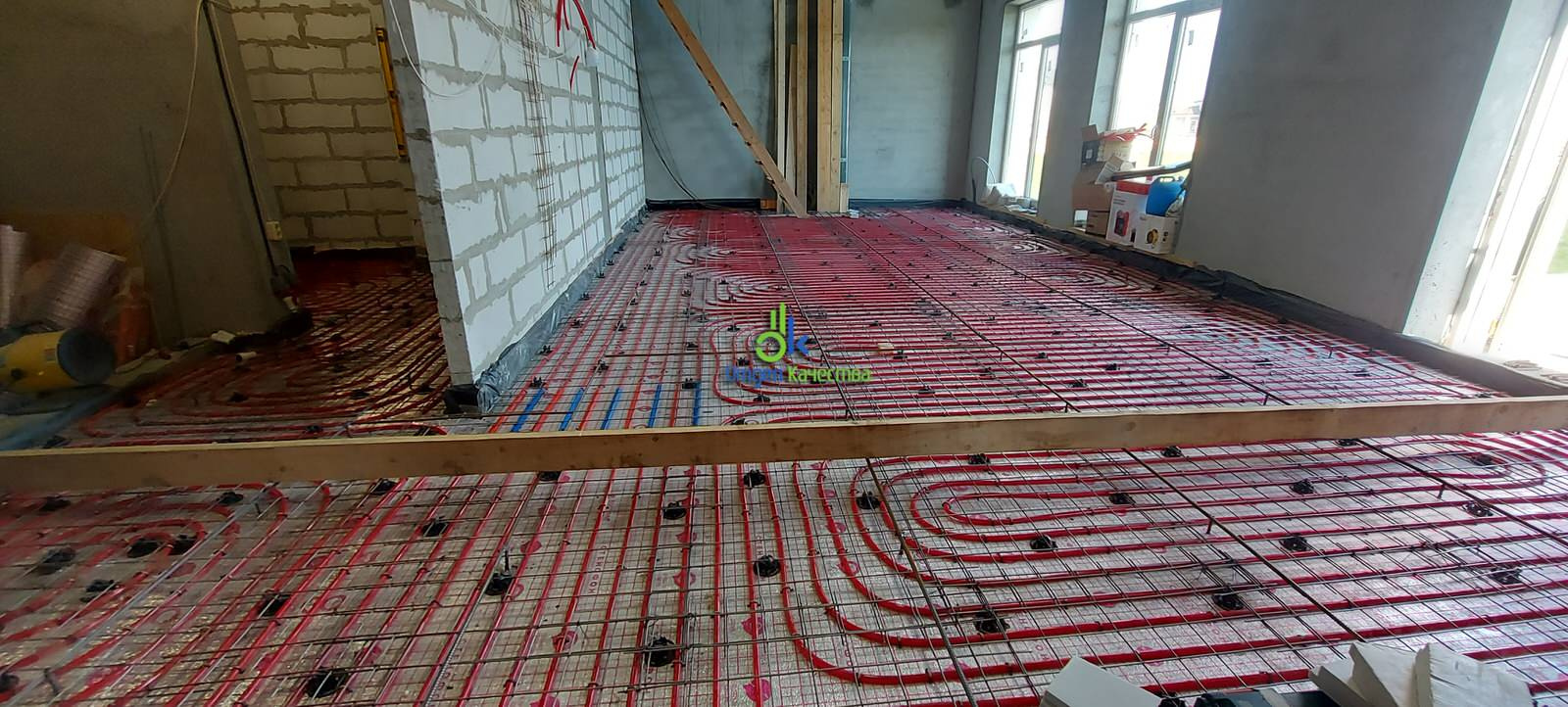 Монтаж водяного теплого пола как основного отопления