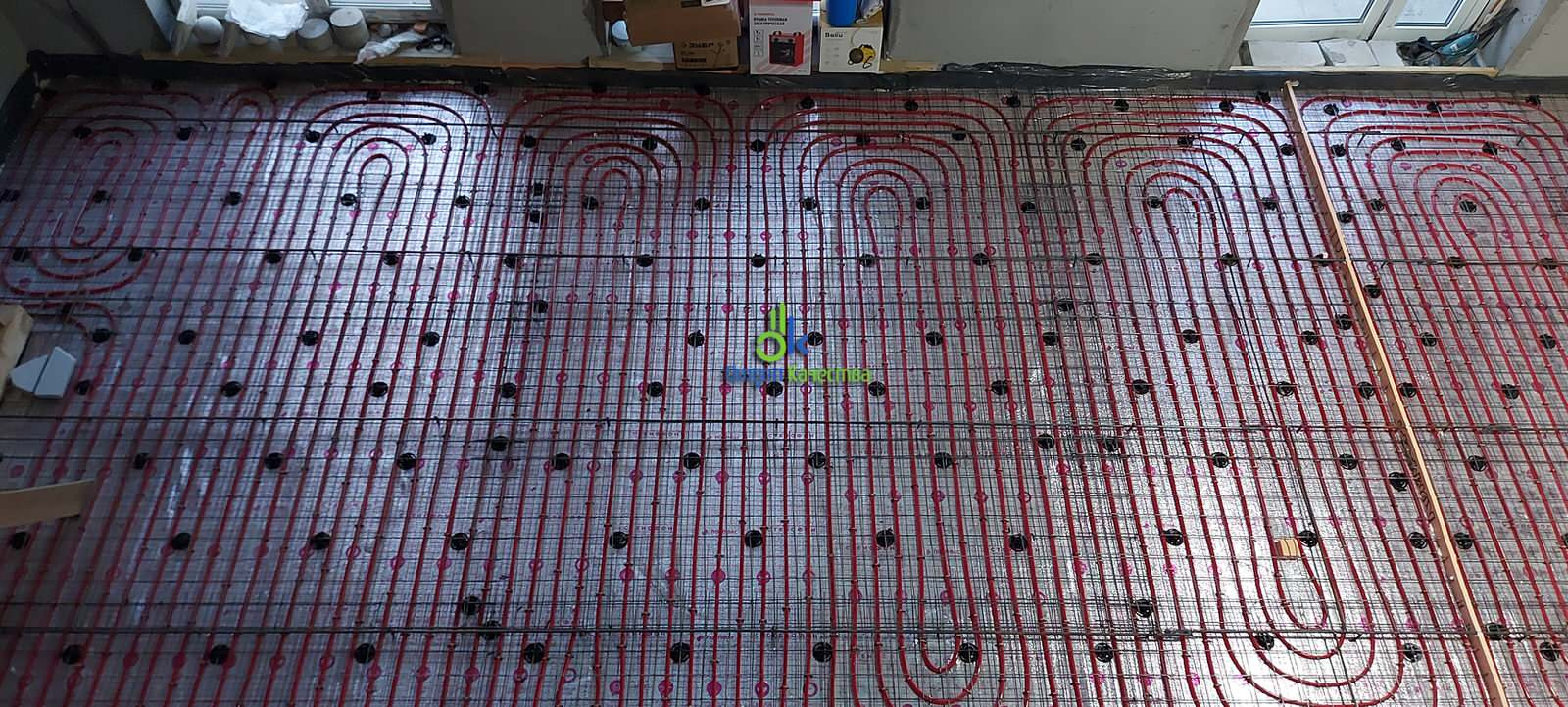 Монтаж водяного теплого пола как основного отопления