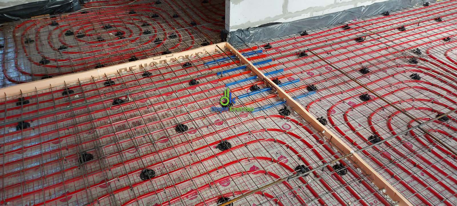 Монтаж водяного теплого пола как основного отопления