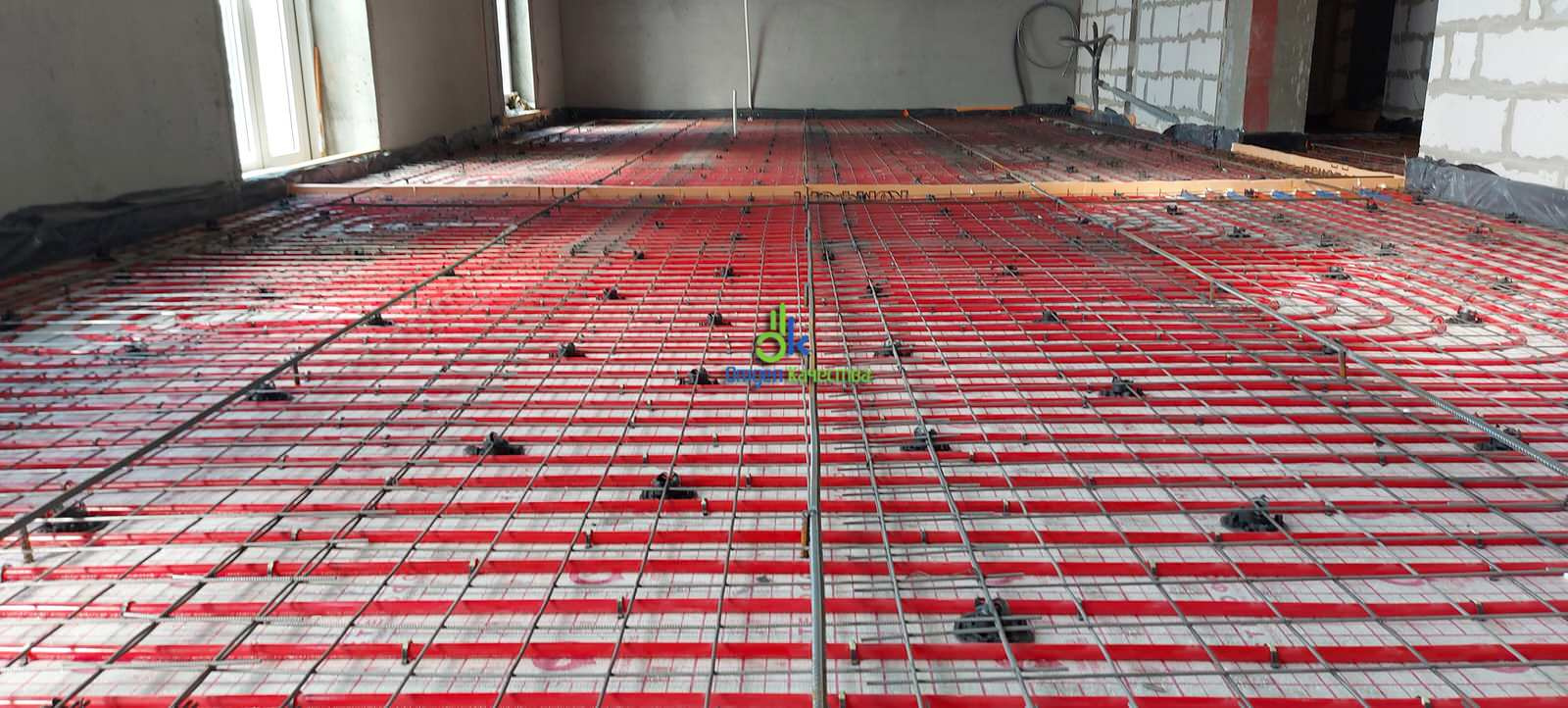 Монтаж водяного теплого пола как основного отопления