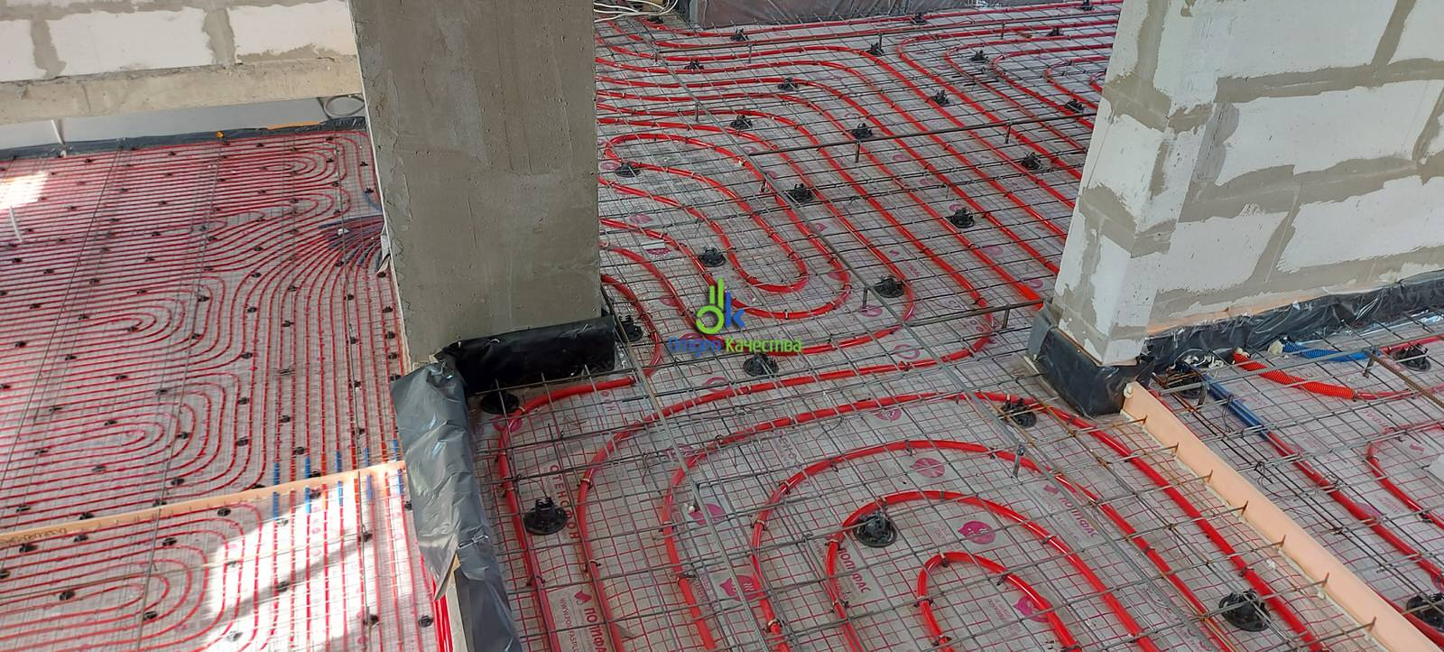 Монтаж водяного теплого пола как основного отопления