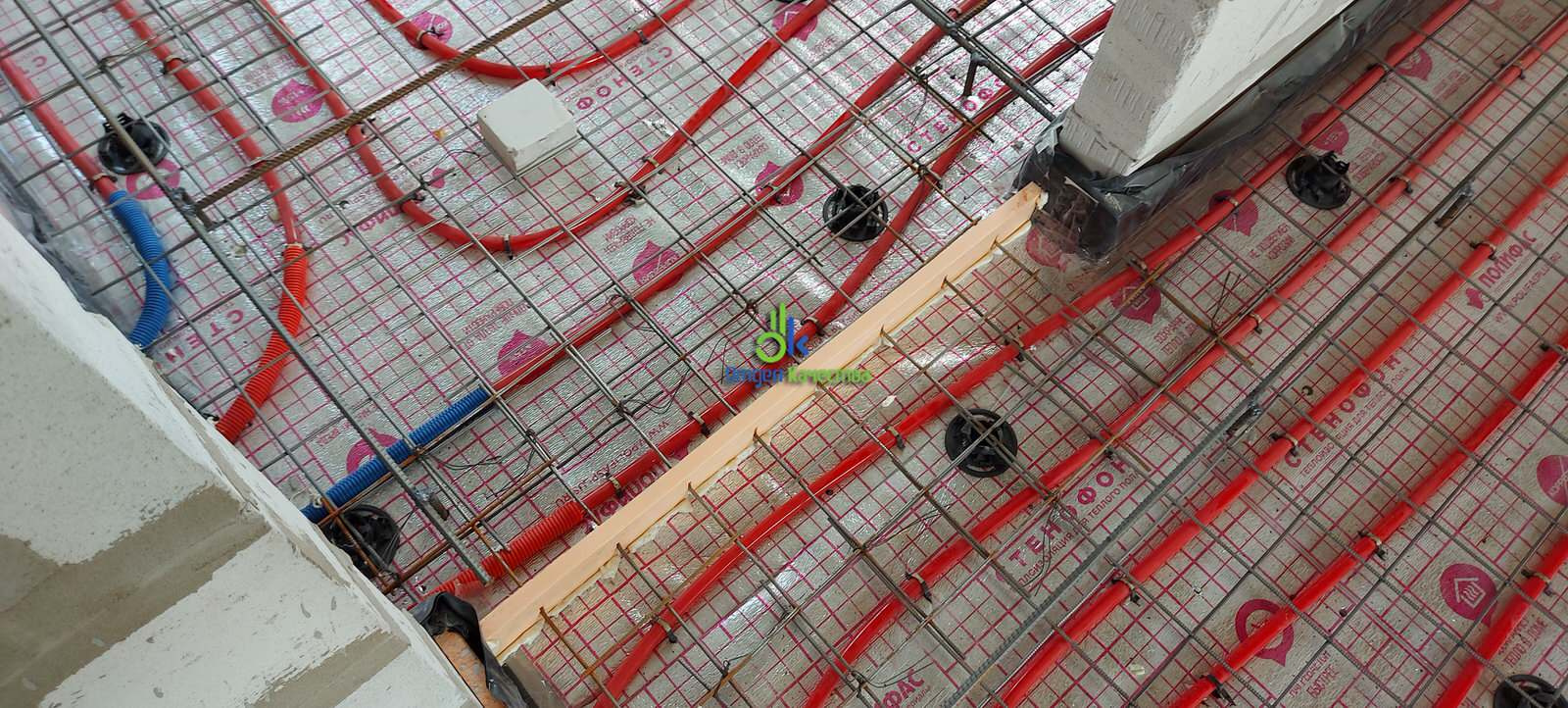 Монтаж водяного теплого пола как основного отопления