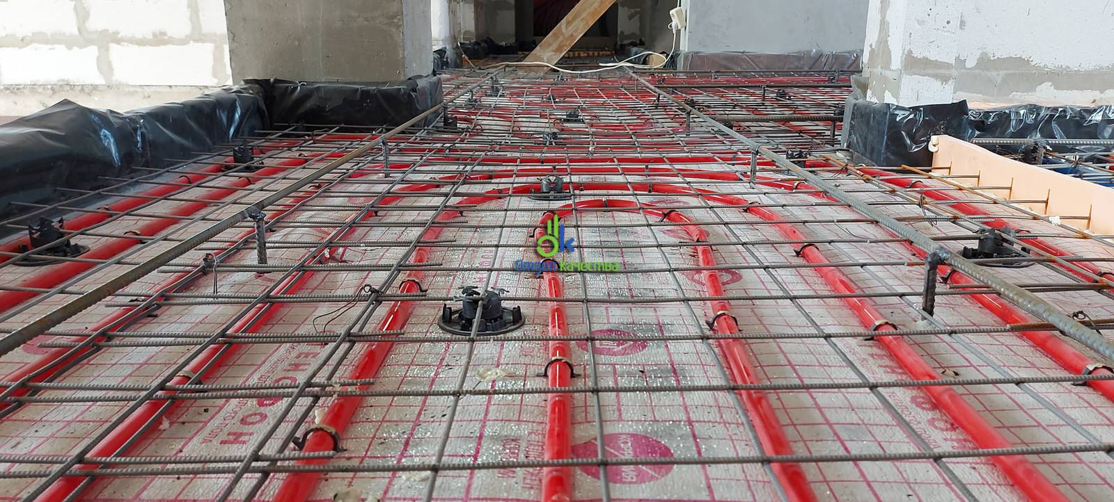 Монтаж водяного теплого пола как основного отопления