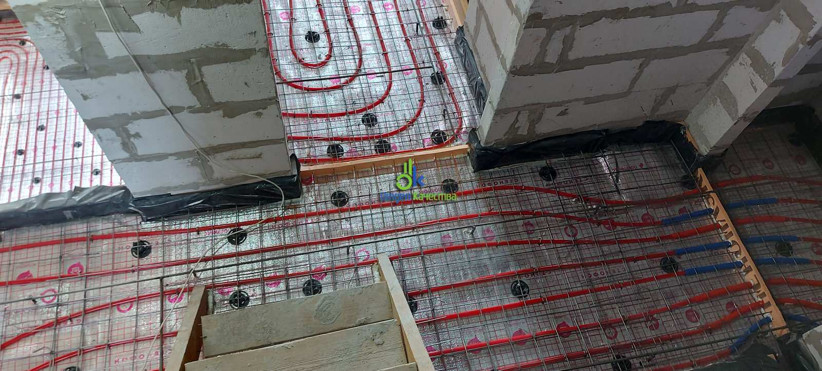 Монтаж водяного теплого пола как основного отопления