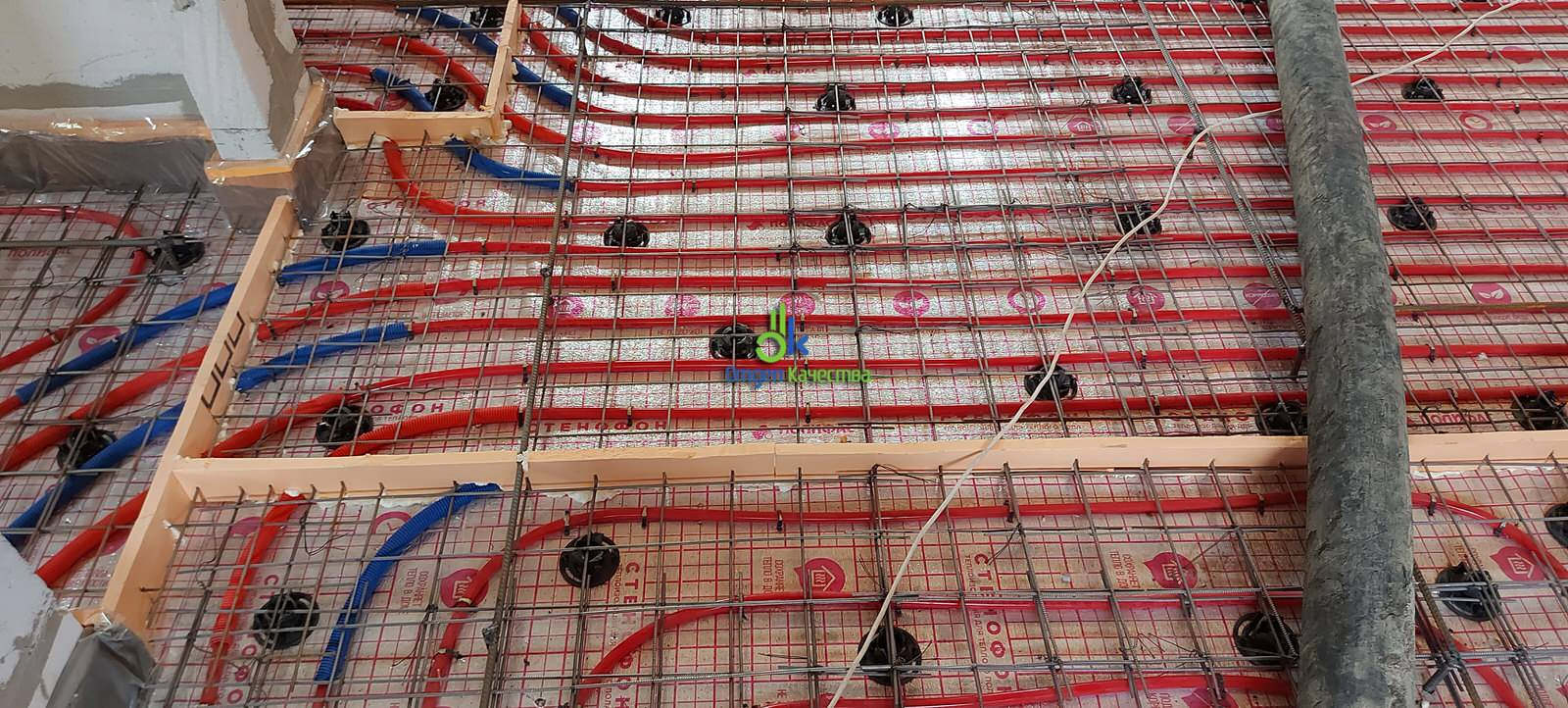 Монтаж водяного теплого пола как основного отопления