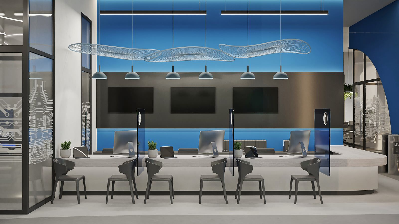 Дизайн-проект офиса энергосбытовой компании 590 кв.м