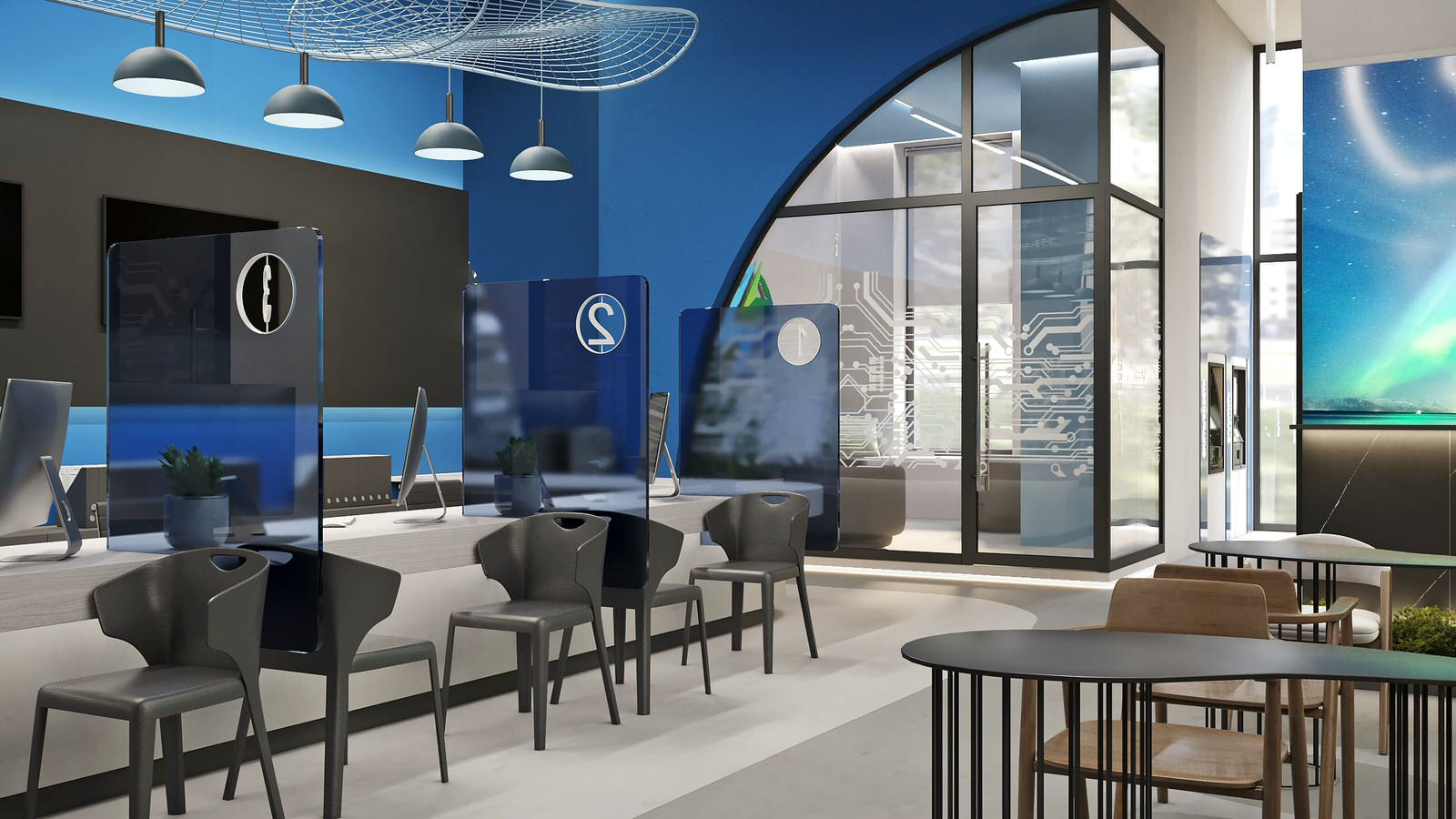 Дизайн-проект офиса энергосбытовой компании 590 кв.м