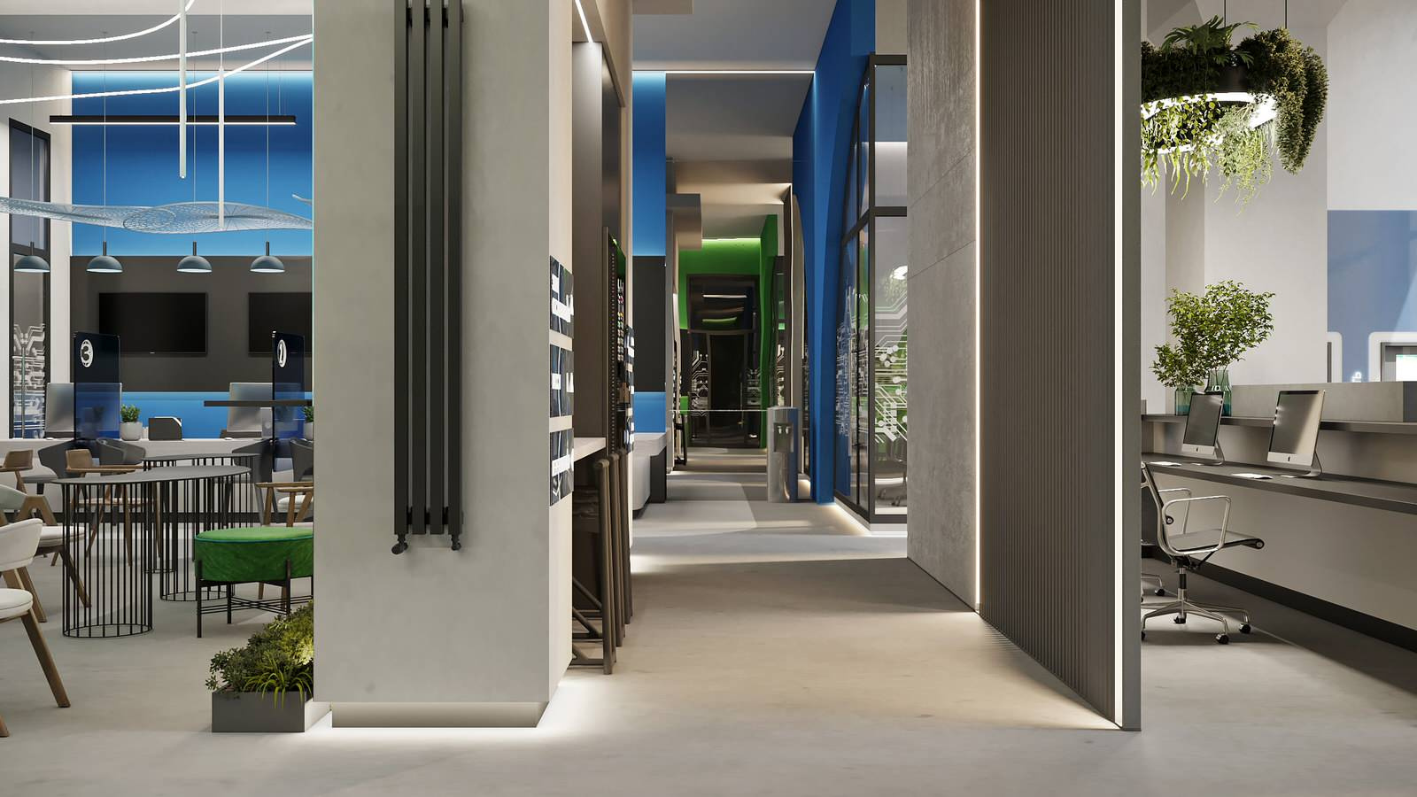 Дизайн-проект офиса энергосбытовой компании 590 кв.м