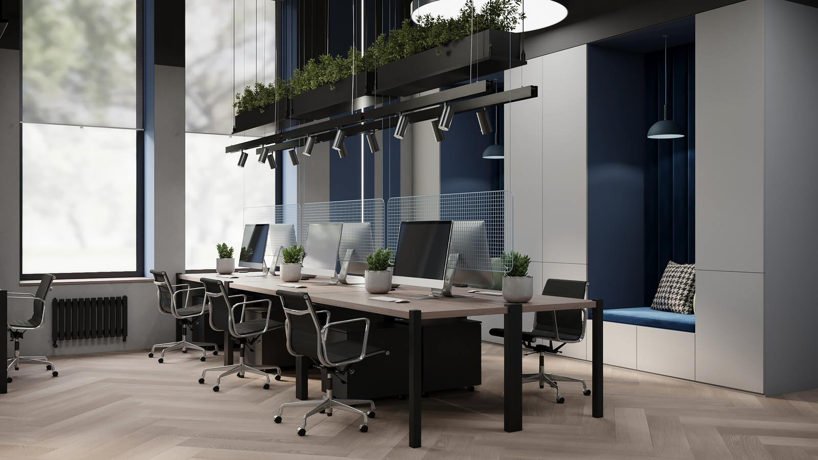 Дизайн-проект офиса энергосбытовой компании 590 кв.м