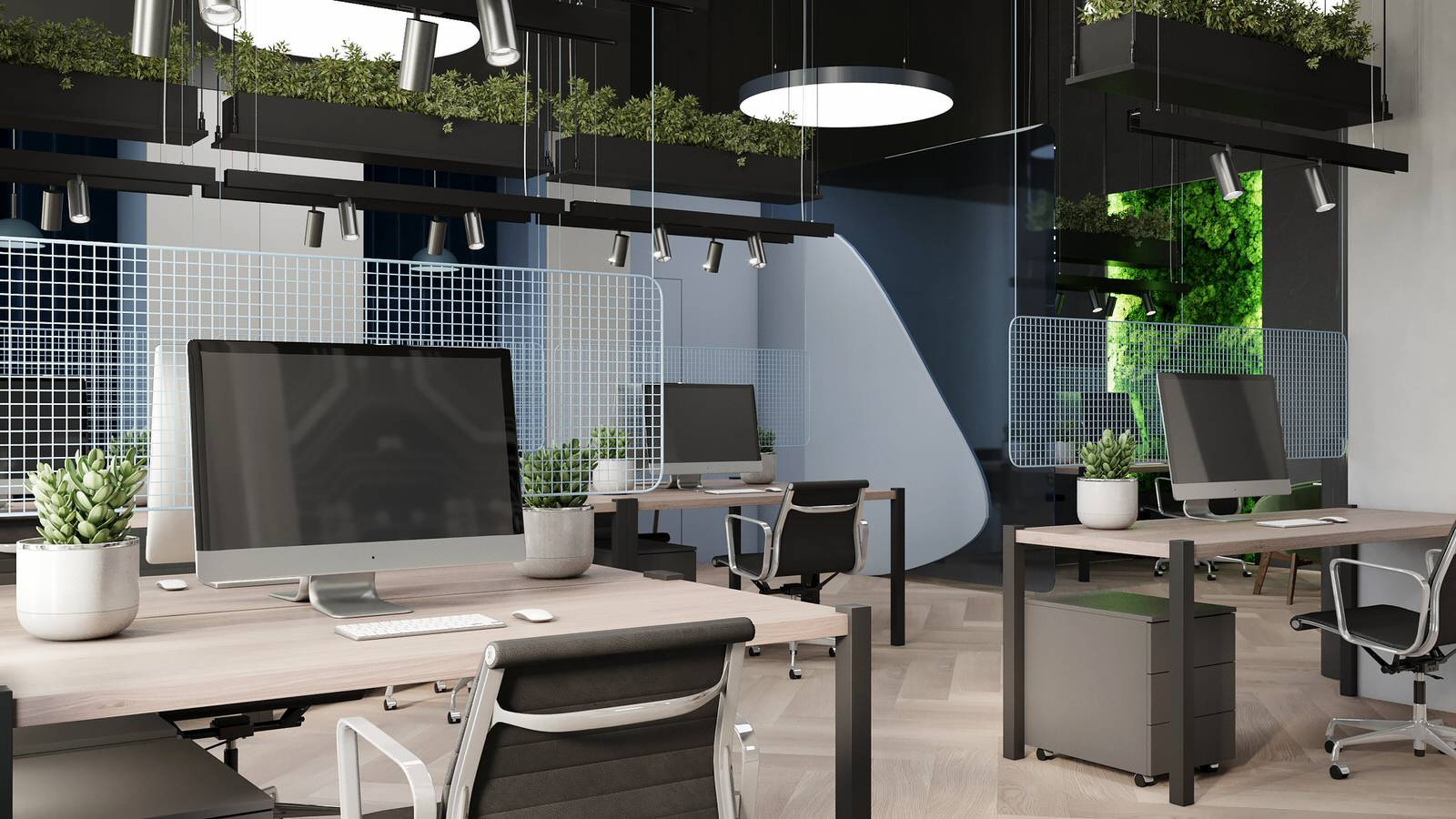 Дизайн-проект офиса энергосбытовой компании 590 кв.м