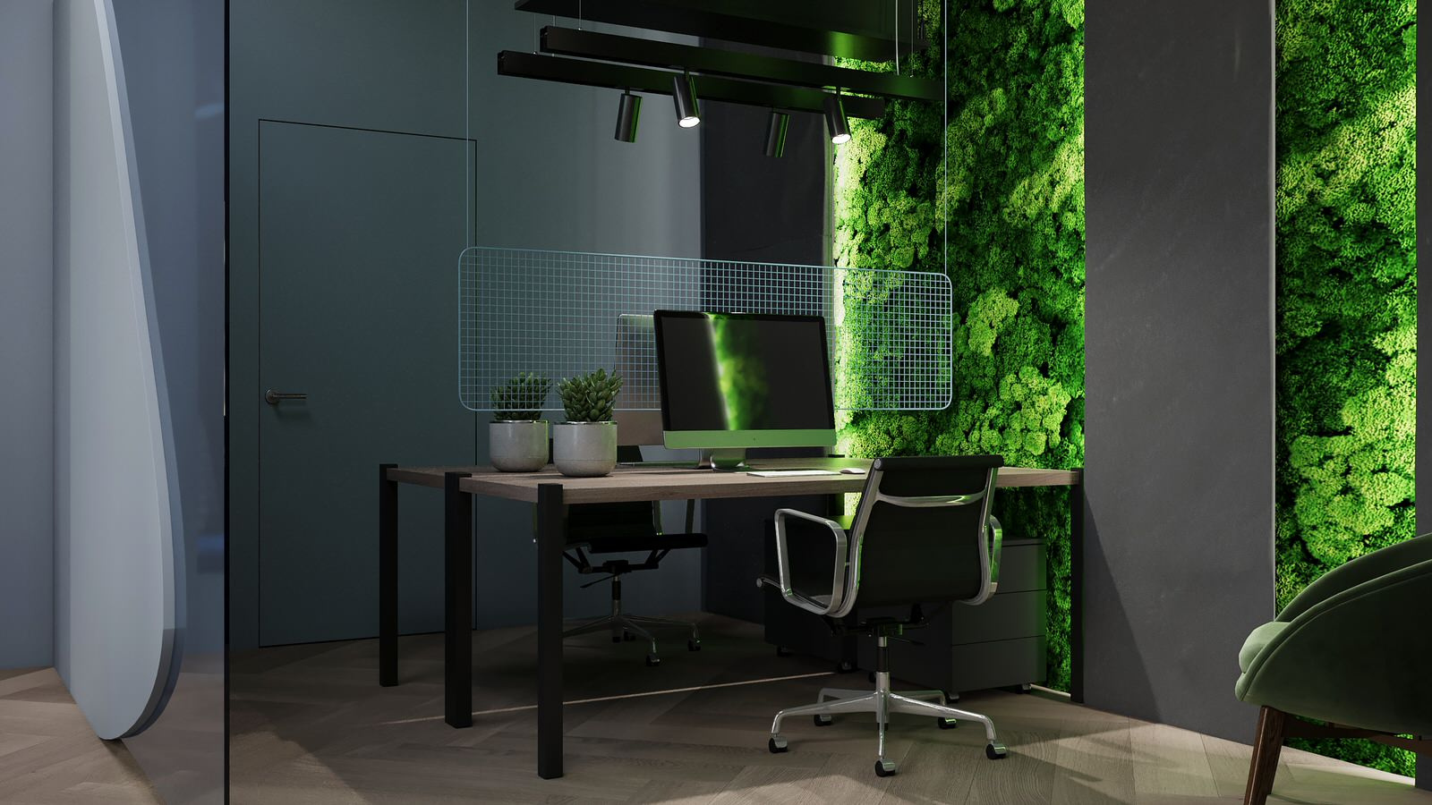 Дизайн-проект офиса энергосбытовой компании 590 кв.м