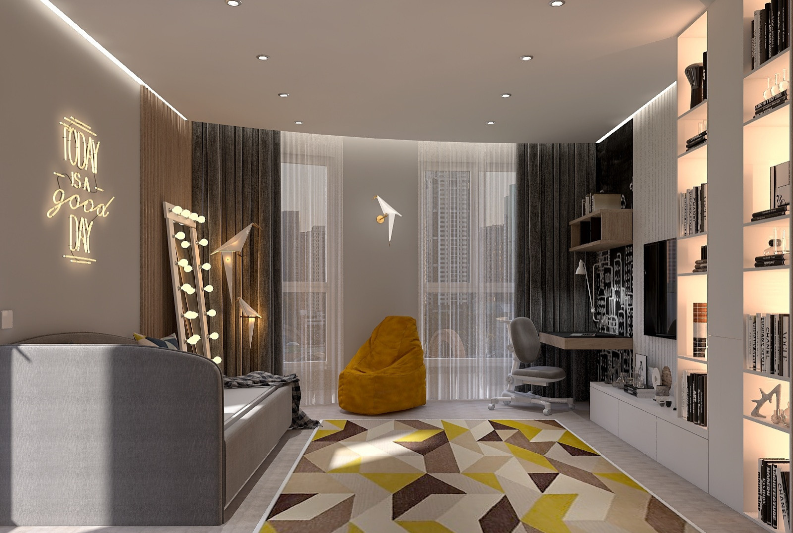 Яркая детская для девочки