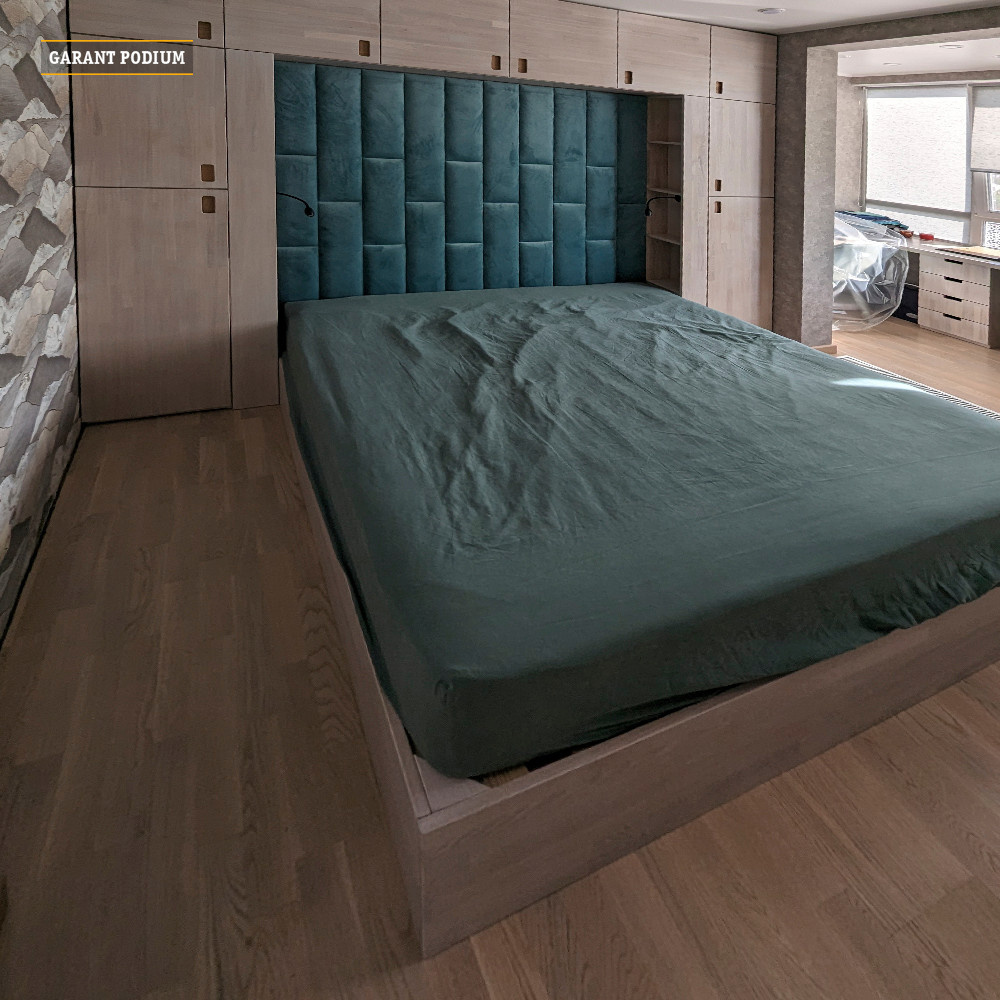 Подиум-кровать со шкафом