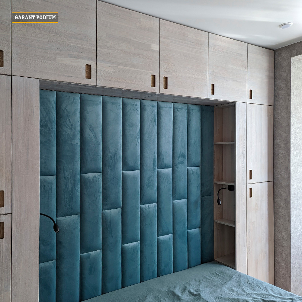 Подиум-кровать со шкафом