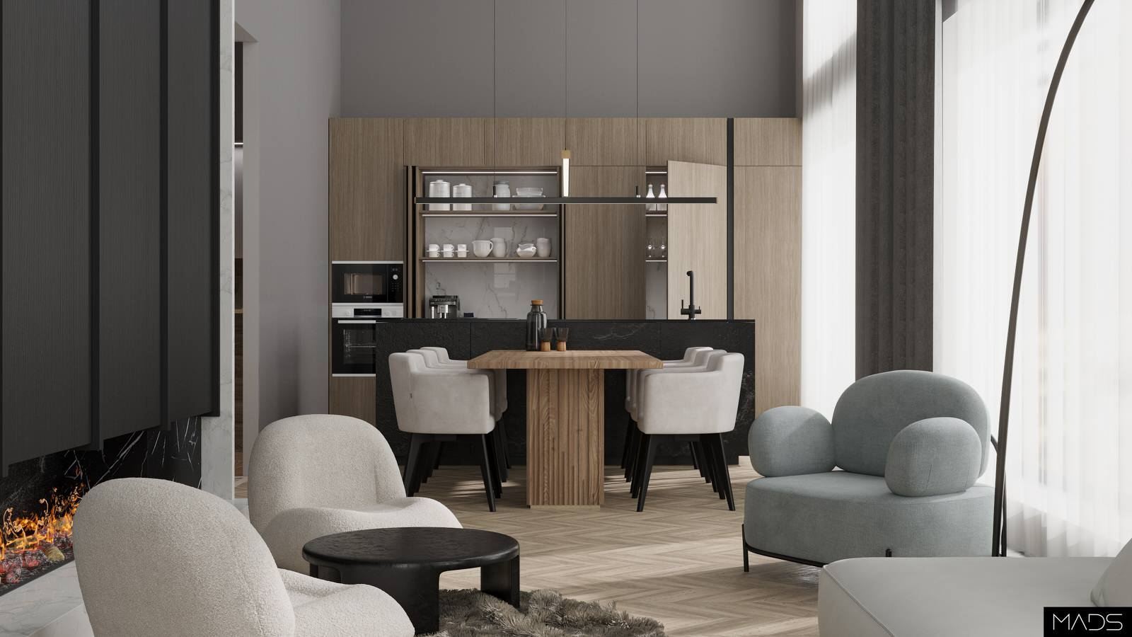 Дизайн-проект квартиры, 190 м2