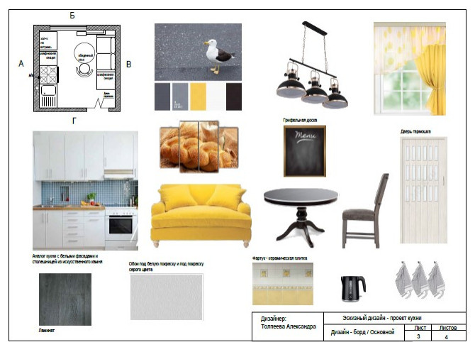 Примеры чертежей из рабочей документации и эскизной части дизайн проектов