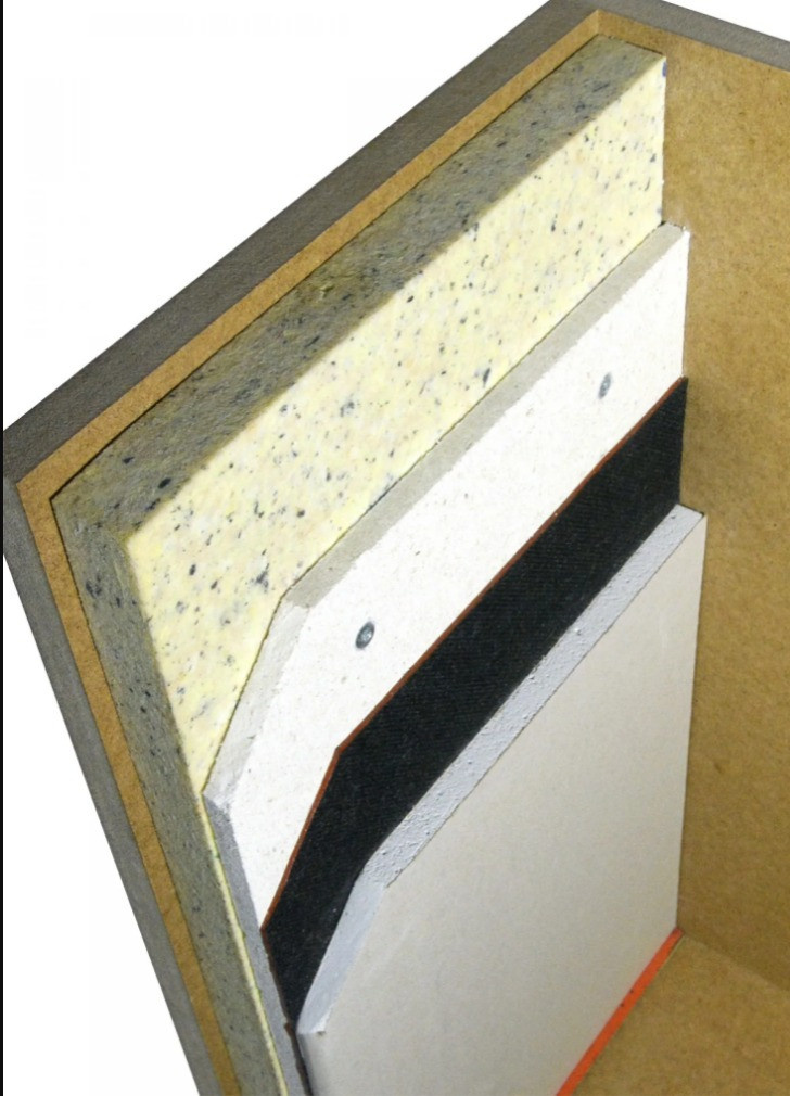 Бескаркасная звукоизоляция стен