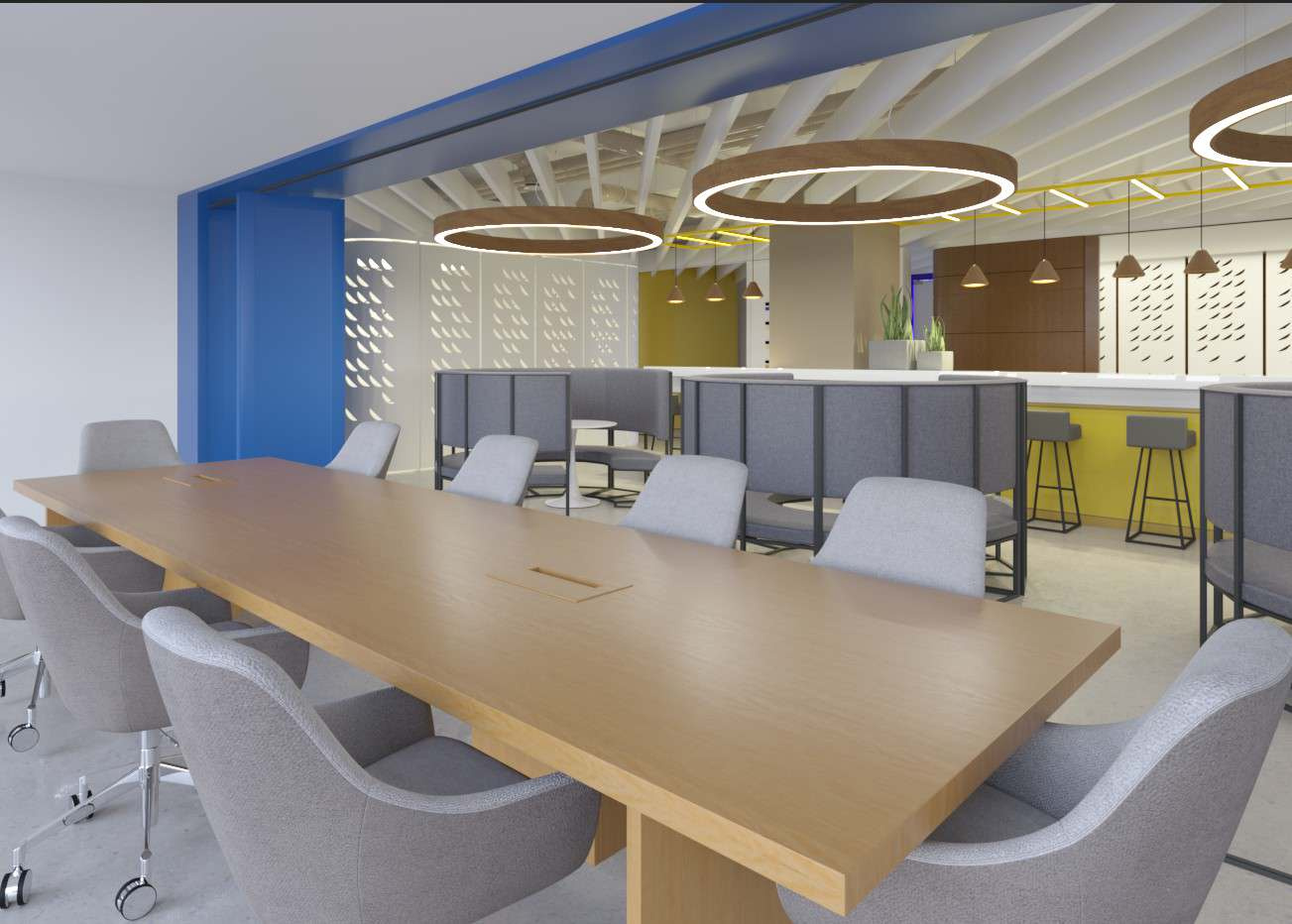 Визуализация офиса. Работа выполнена в 3dmax + Corona Render
