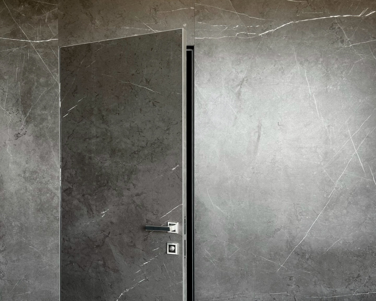 Облицовка из широкоформатной керамики Infinity Pietra Grey Satin