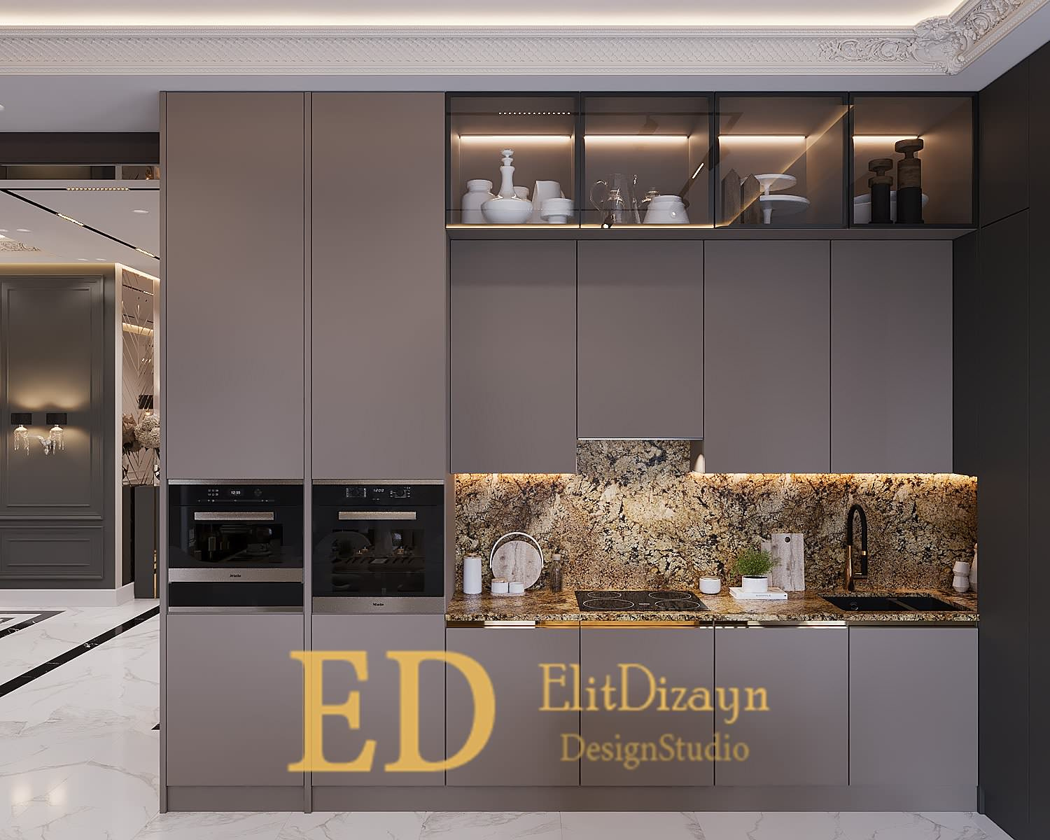 Дом неоклассика - 3 (кухня-гостиная)