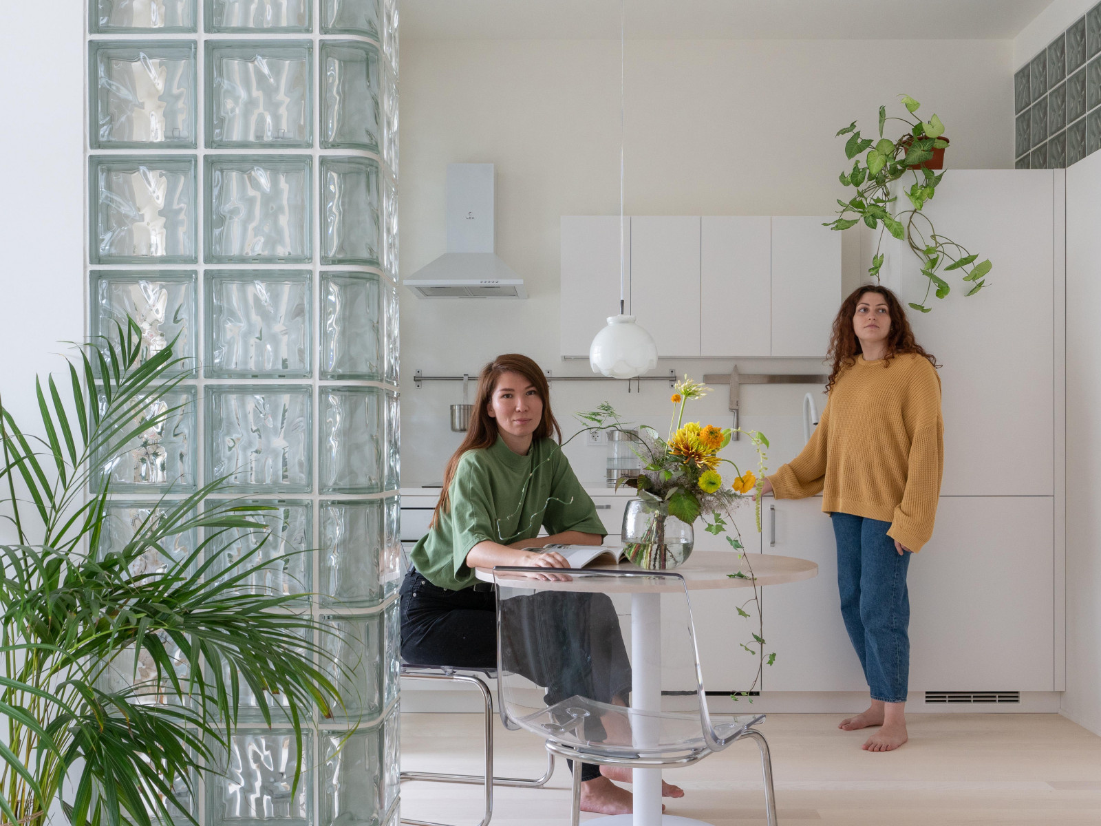 Квартира с стеклоблоками