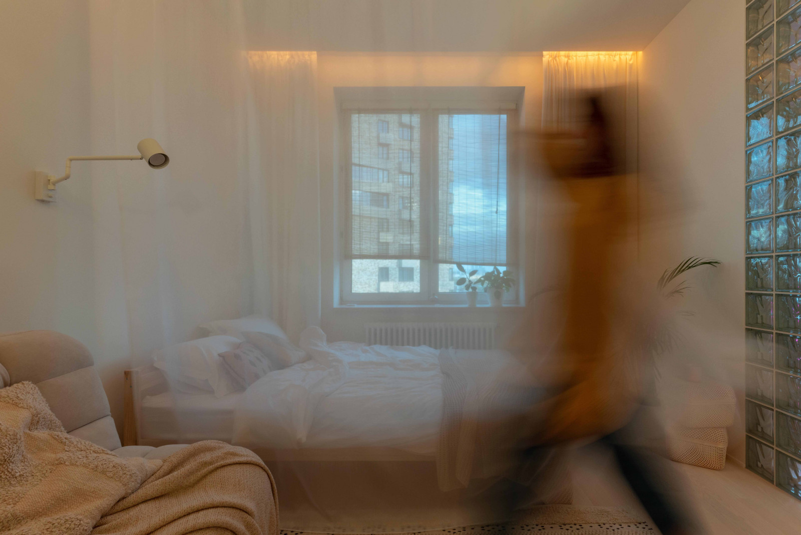 Квартира с стеклоблоками