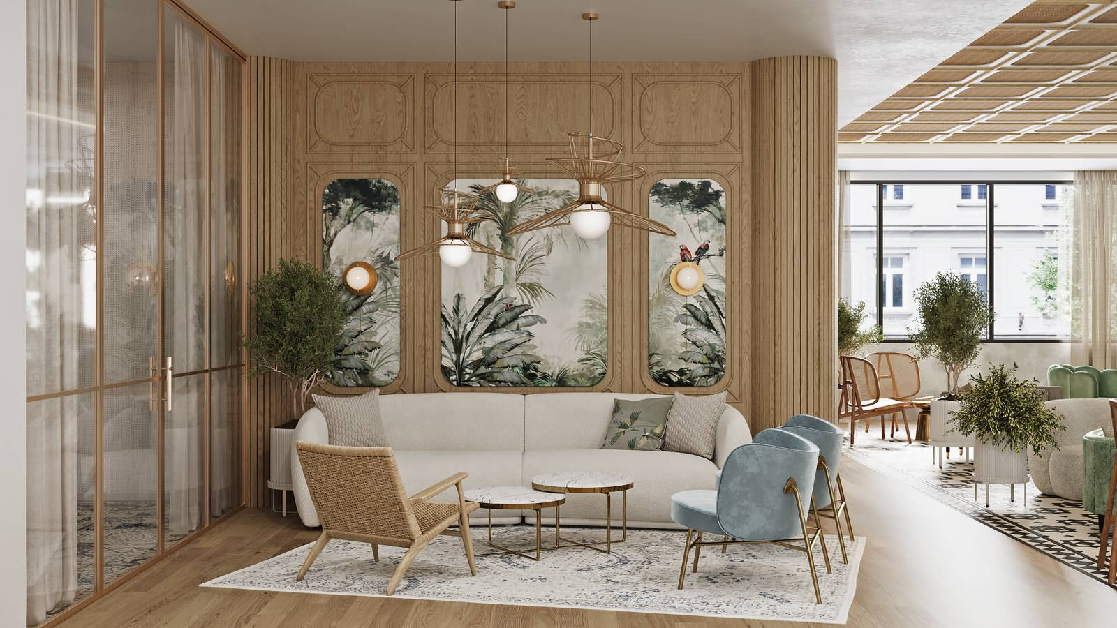 Обложка проекта: SECUREX Resto: Blending Brutality and Delicacy in Commercial Interior Design