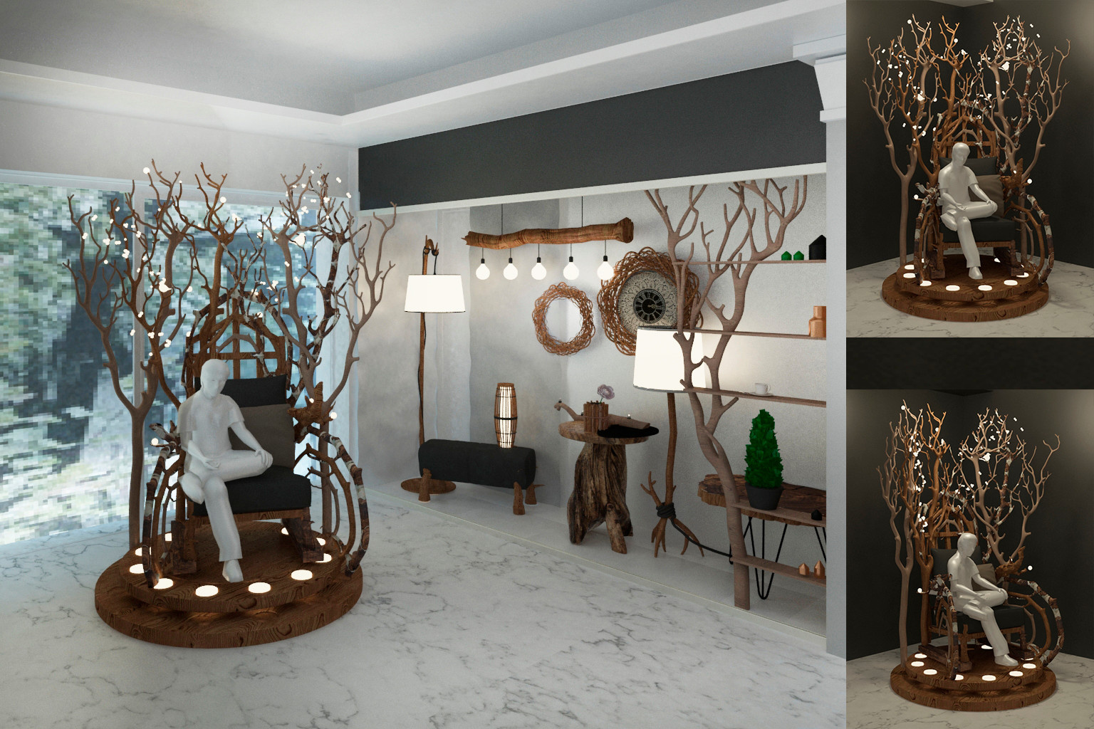 Проект витрины магазина экологической и Hand-Made-продукции