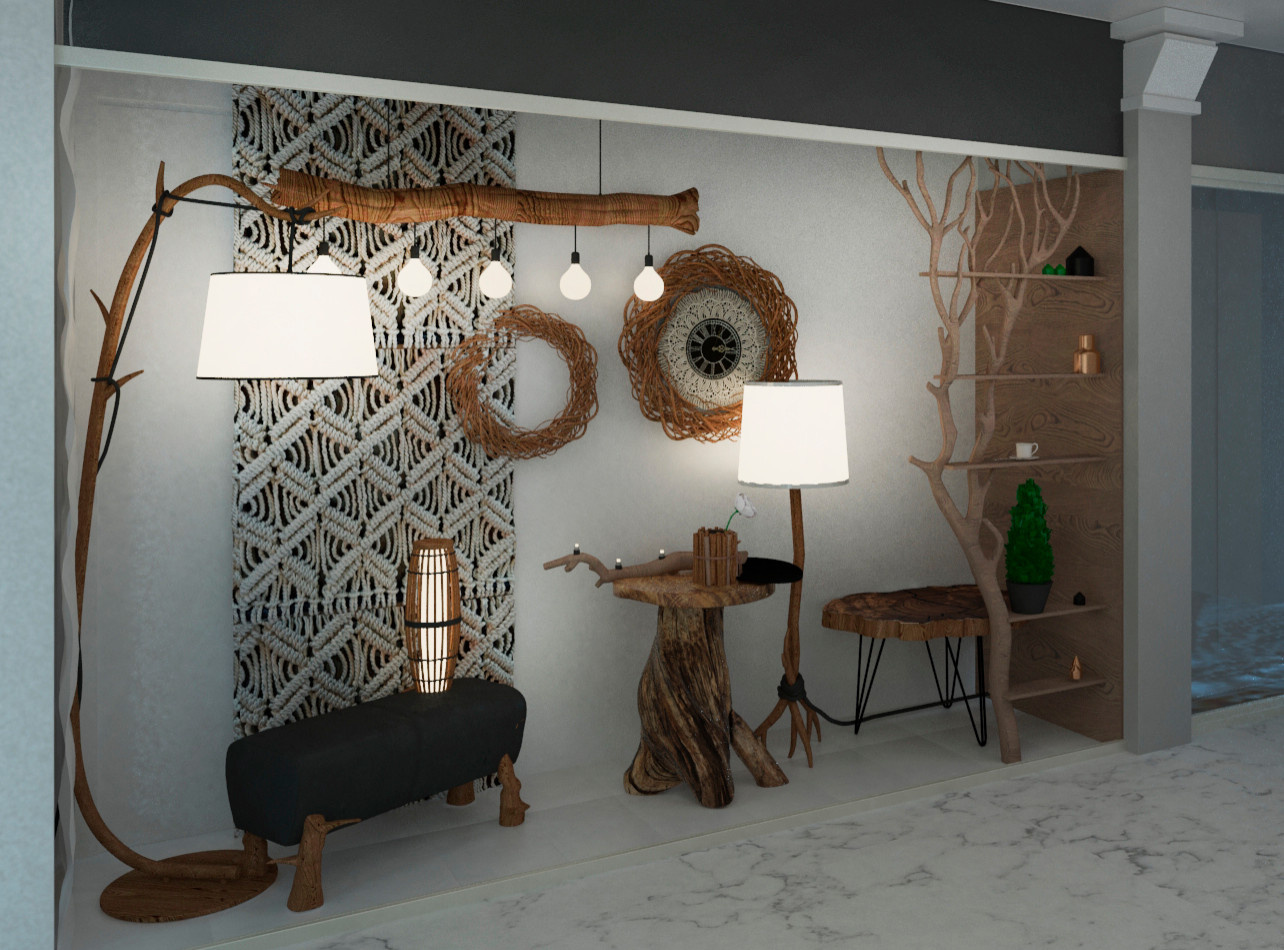 Проект витрины магазина экологической и Hand-Made-продукции