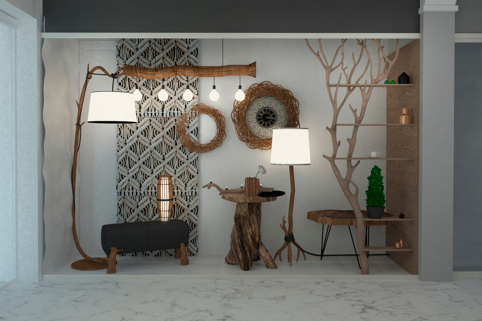 Проект витрины магазина экологической и Hand-Made-продукции