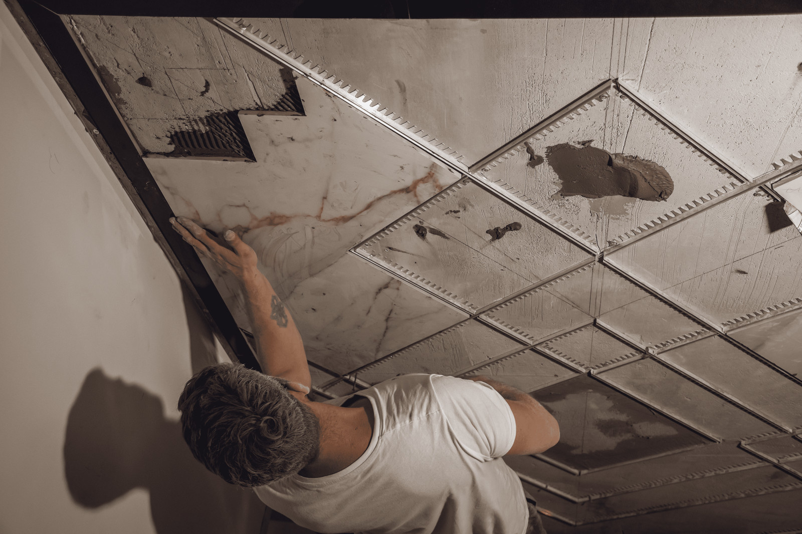 Клязьминский парк - панно из керамогранита