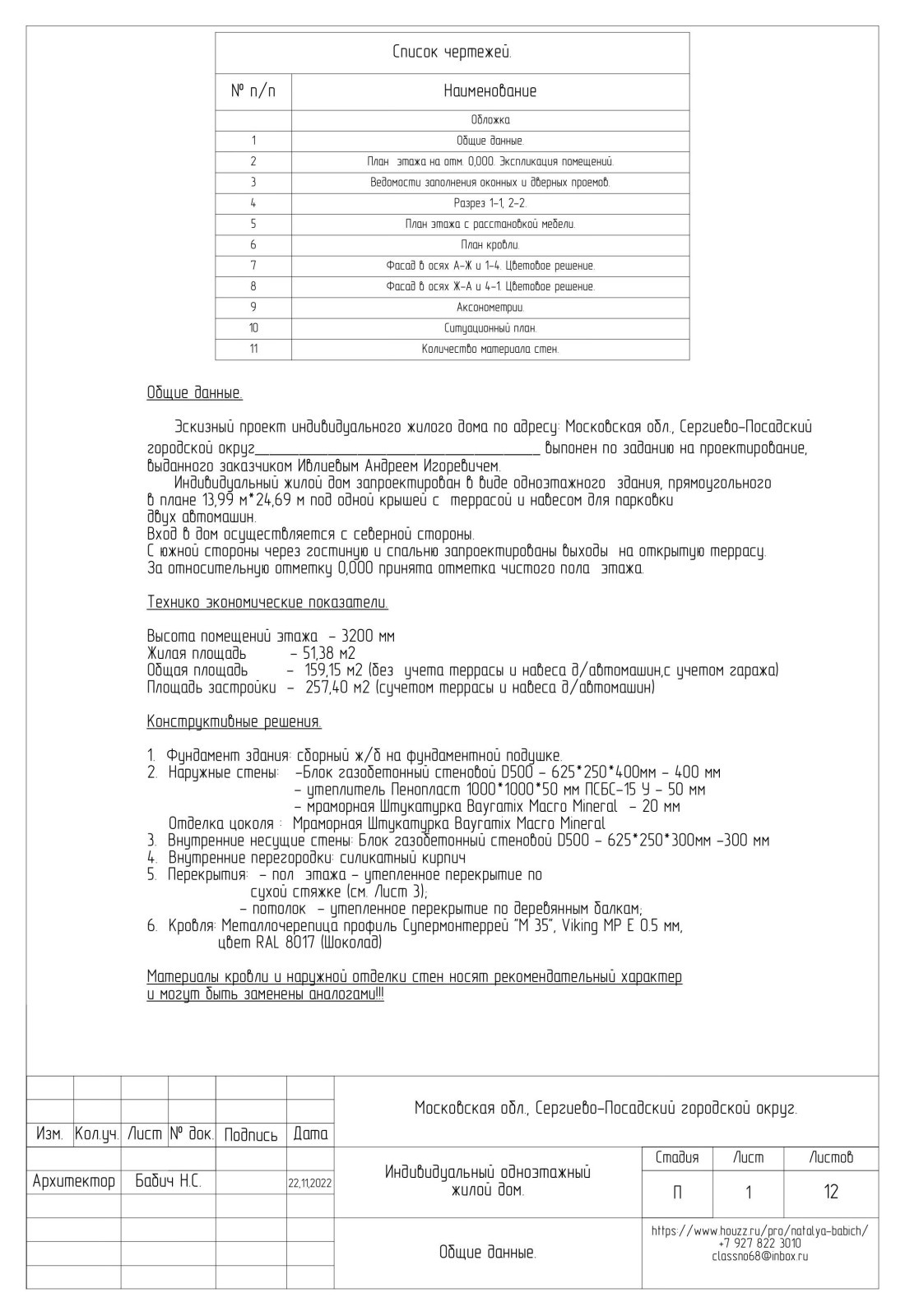 Общие данные