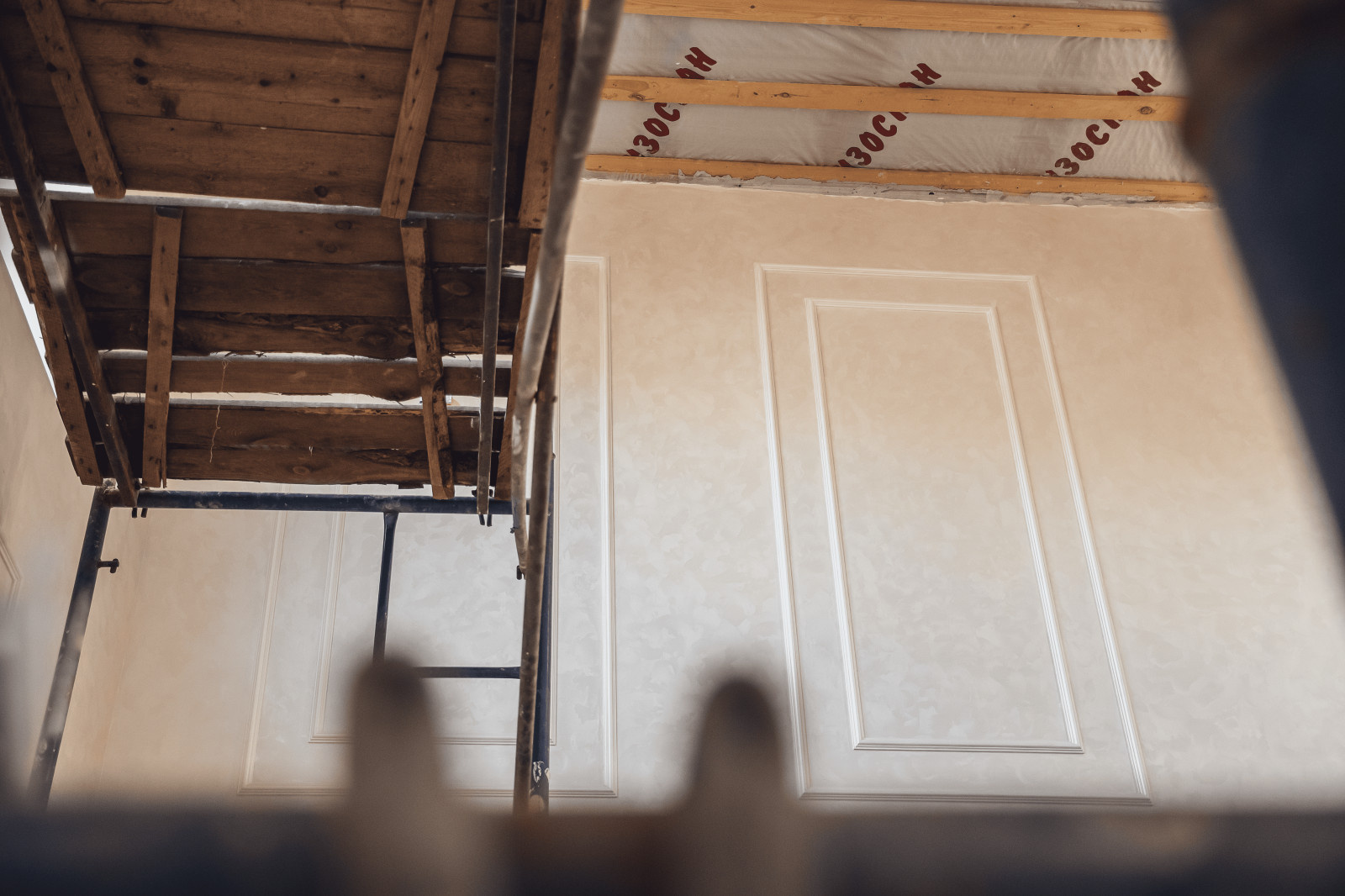 Клязьминский парк - декоративная штукатурка, краска стен