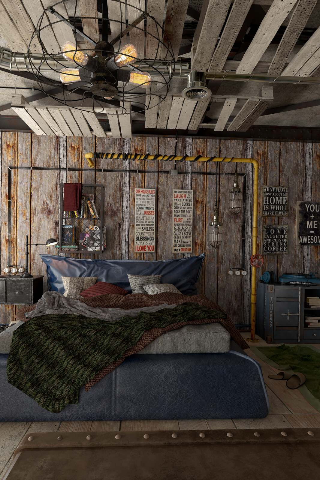 Дизайн апартаментов "KASHIRSKIY LOFT"