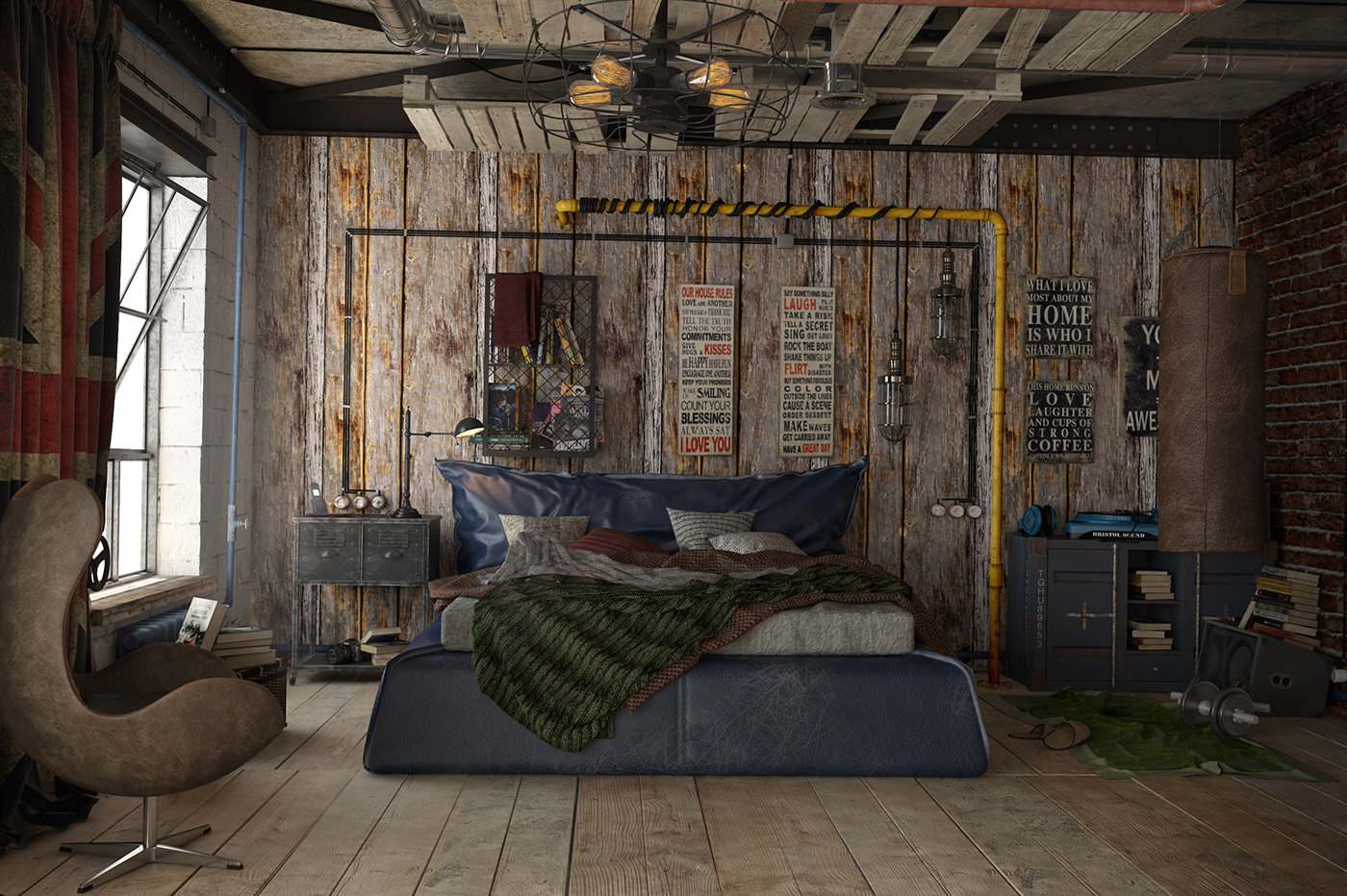 Дизайн апартаментов "KASHIRSKIY LOFT"