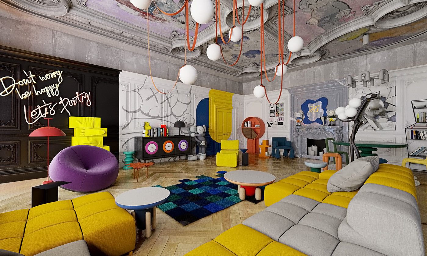 Дизайн апартаментов "FUN BOX"