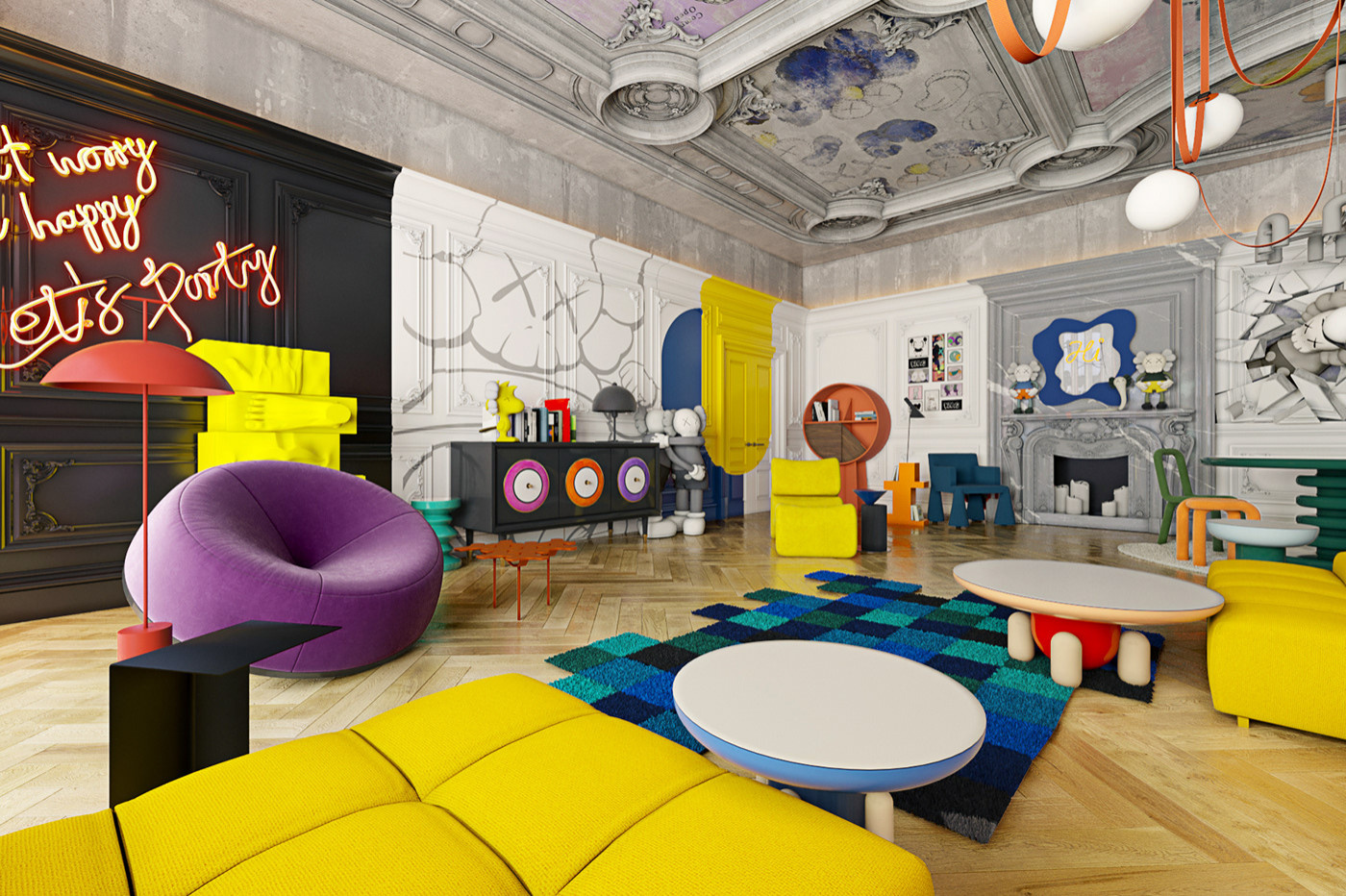 Дизайн апартаментов "FUN BOX"