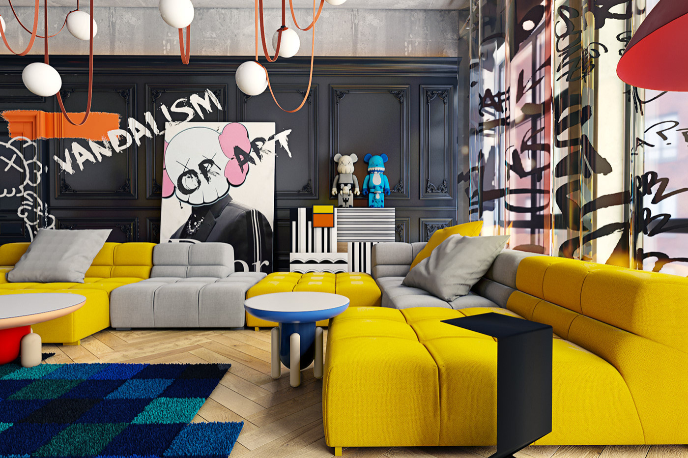 Дизайн апартаментов "FUN BOX"