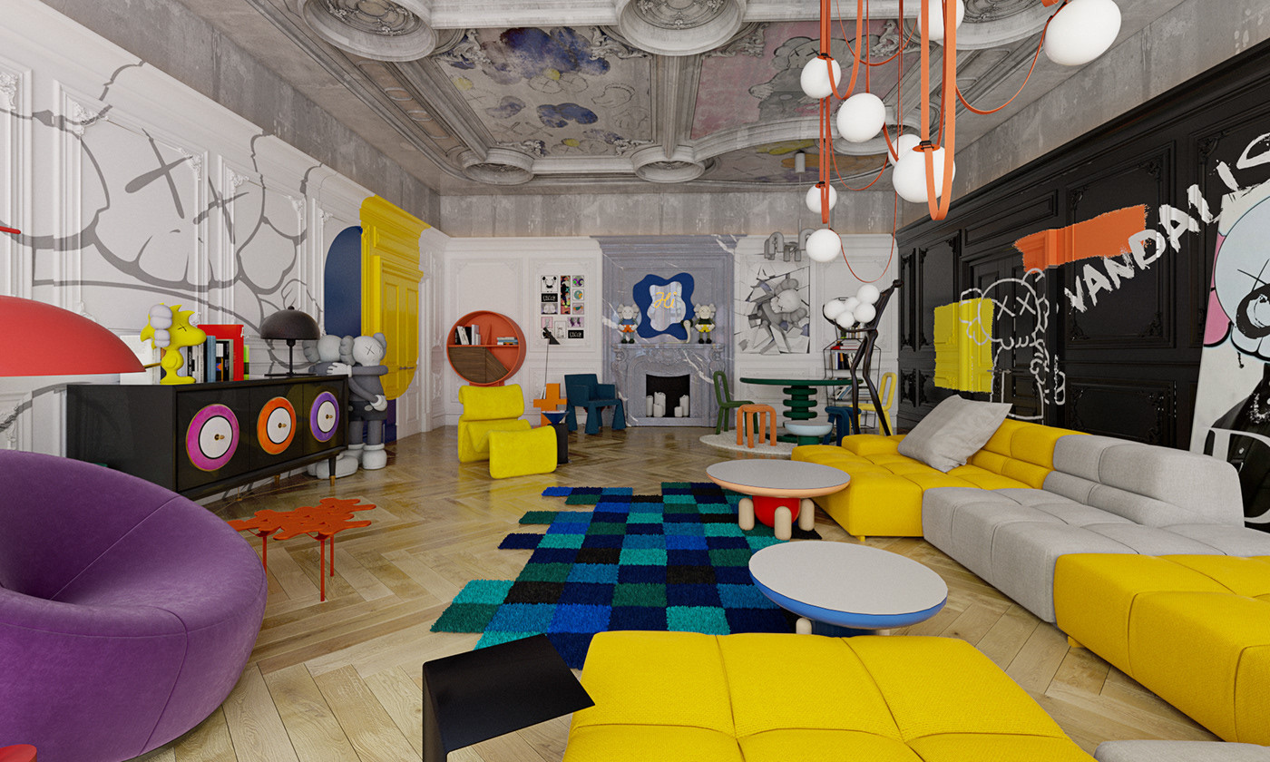 Дизайн апартаментов "FUN BOX"