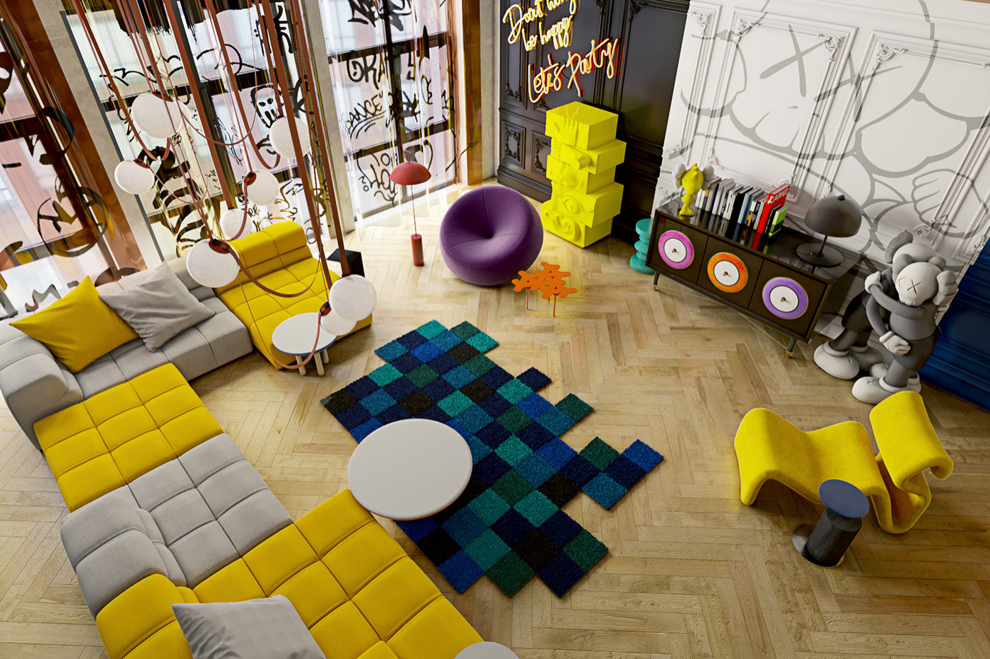 Дизайн апартаментов "FUN BOX"