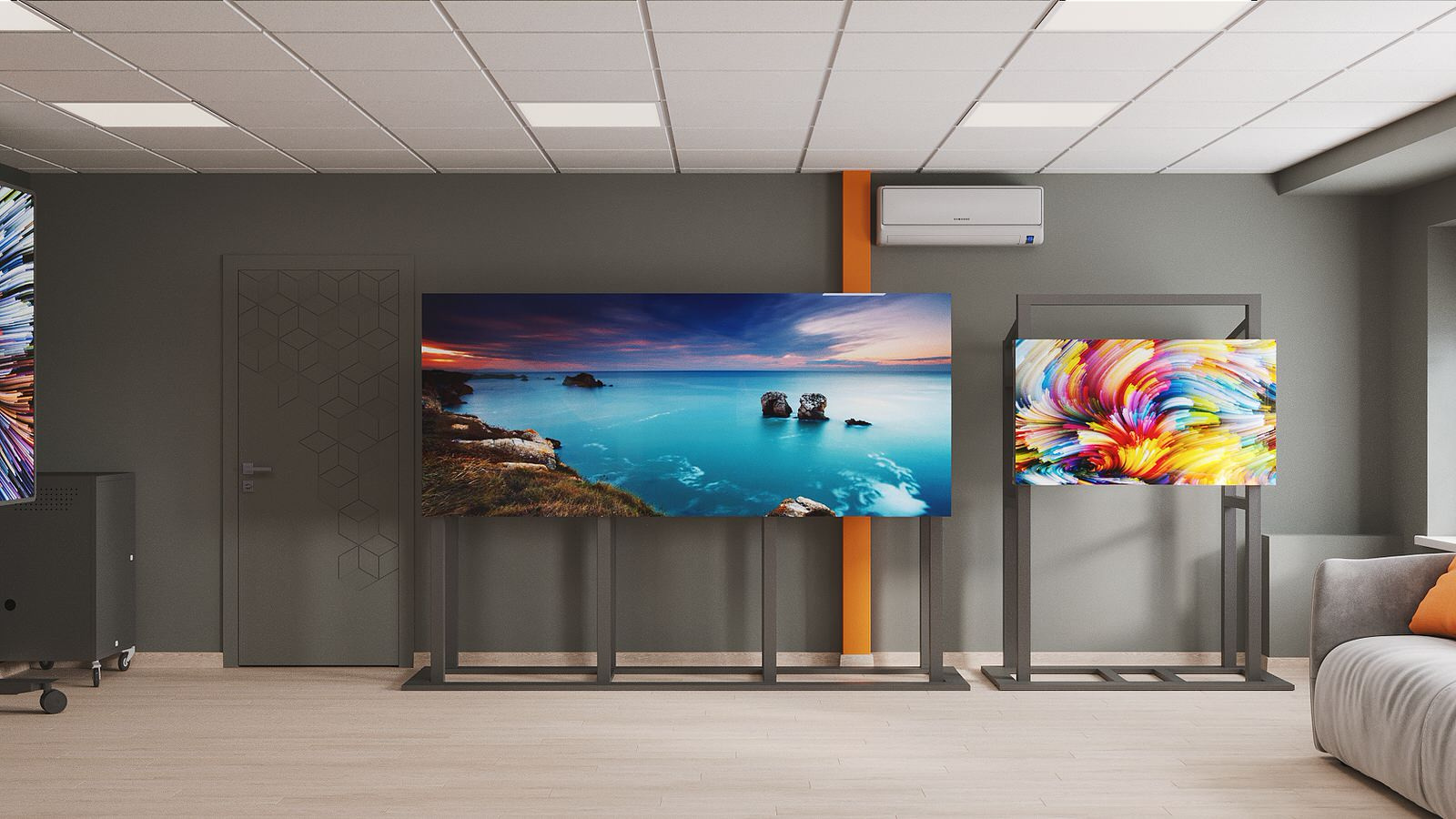 Шоурум LED-экранов, 98,3 кв м
