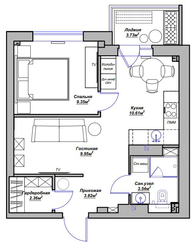 Квартира для молодой семьи