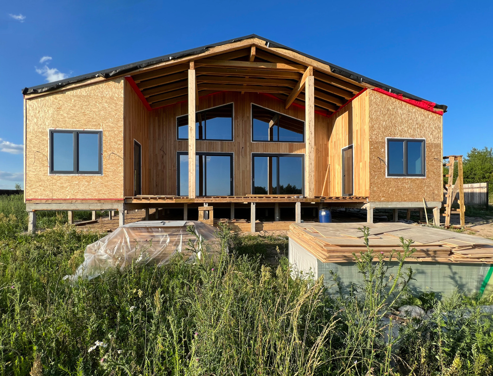 Остекление Каркасного дома в Одинцово