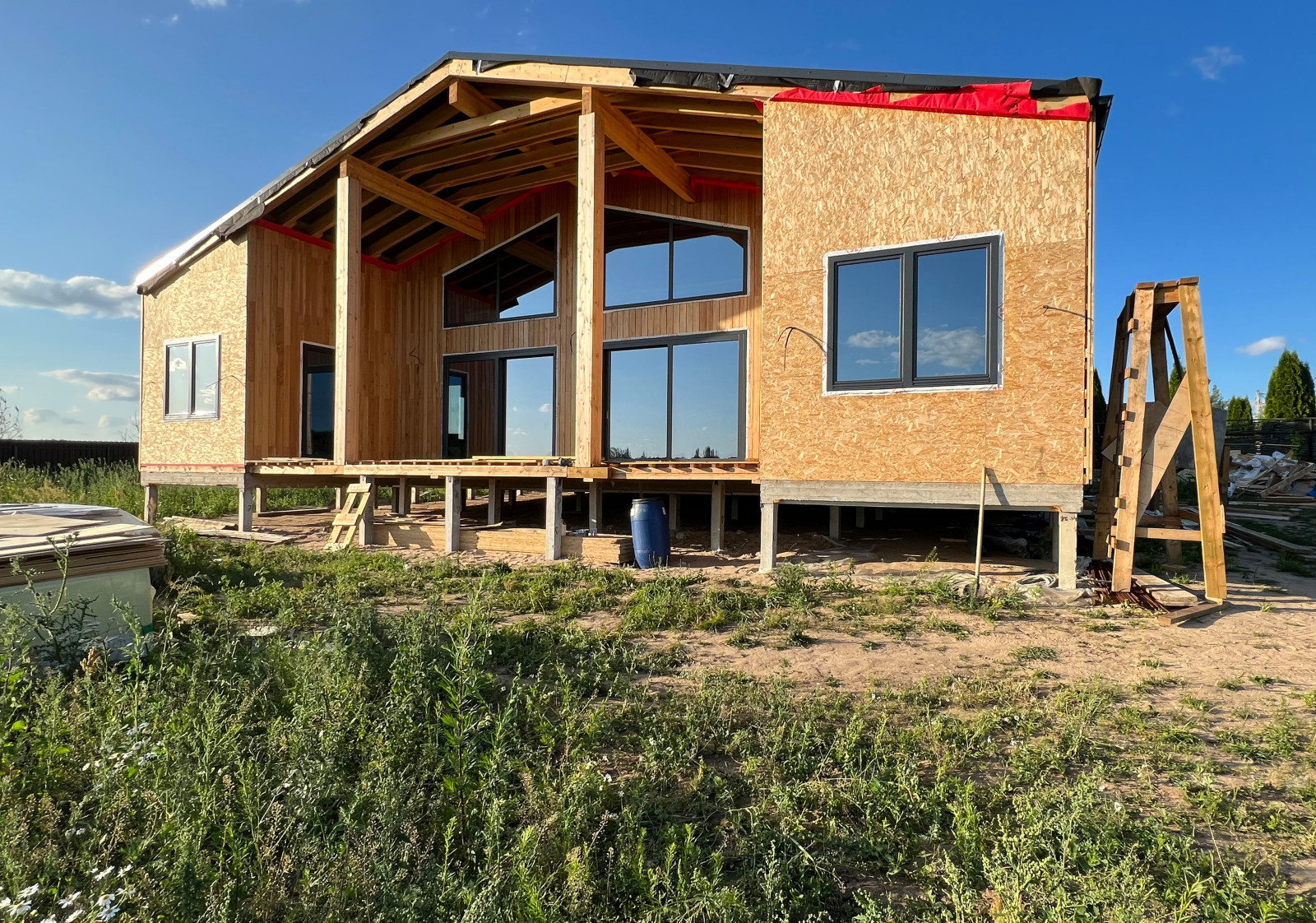 Остекление Каркасного дома в Одинцово