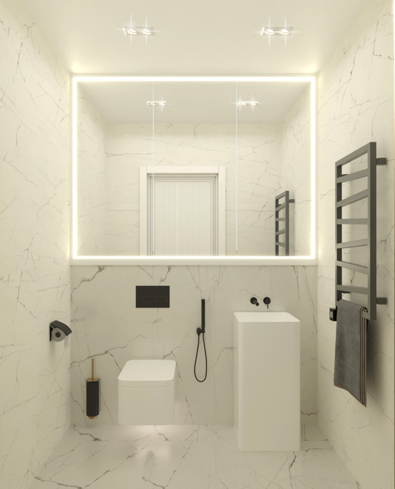 Дизайн-проект интерьеров квартиры площадью:94 м2