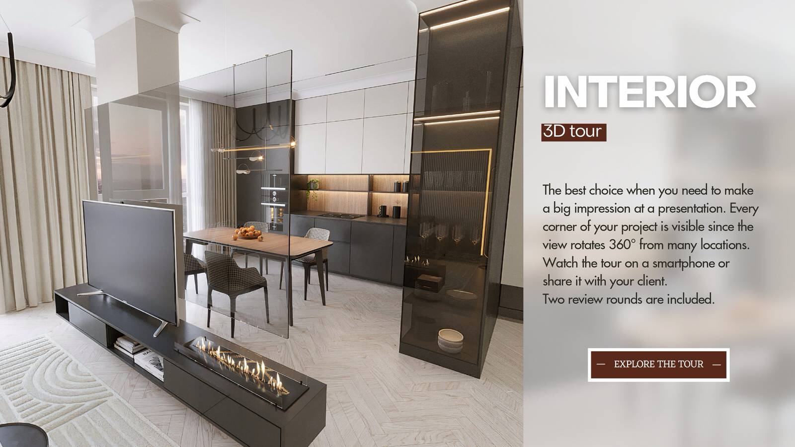 PORTFOLIO for interior designers, architects & real-estate dev.