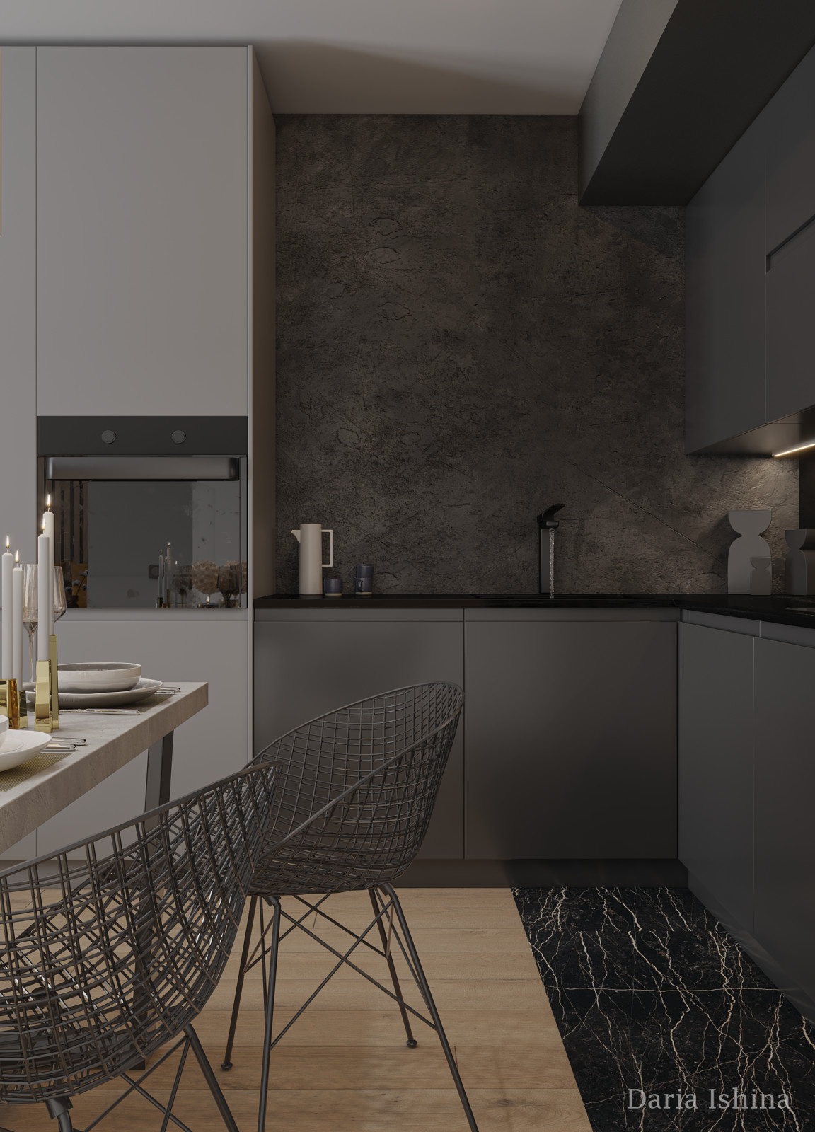 kitchen living room 43