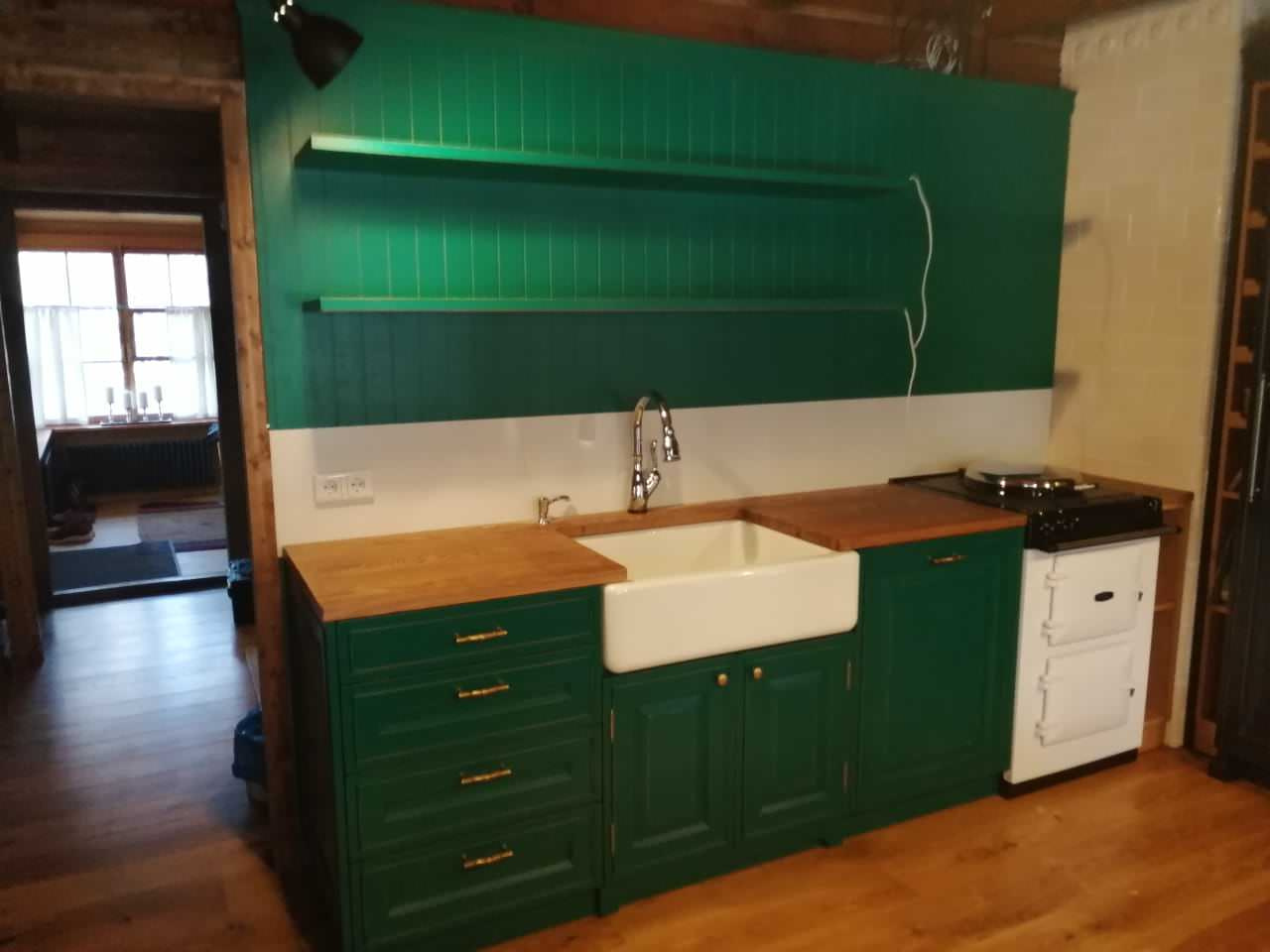 Кухня из массива дуба